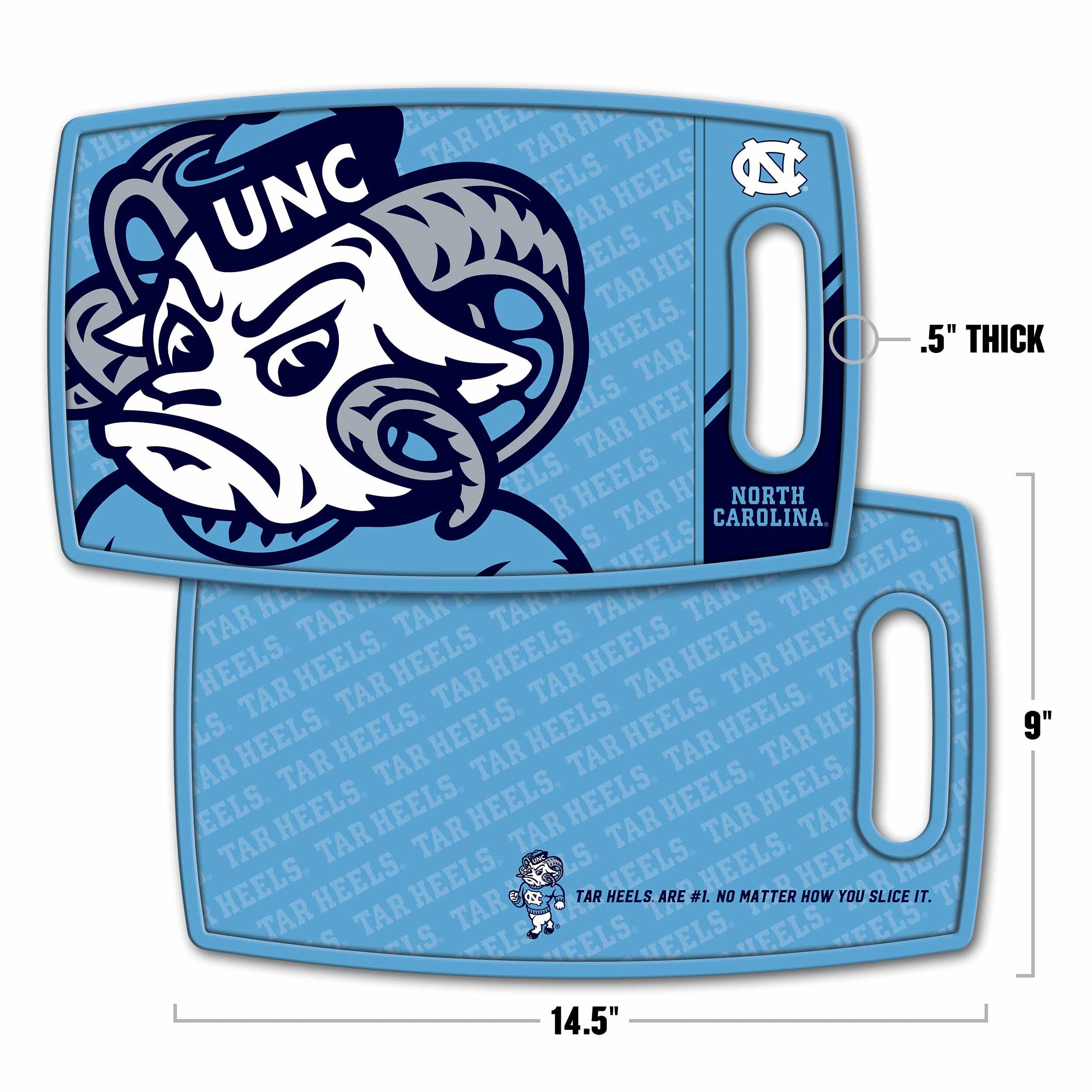 YouTheFan NCAA North Carolina Tar Heels Logo Series Cutting Board - Sports Collectibles, Sports Memorabilia, Sports Fan Shop, Sports Gifts