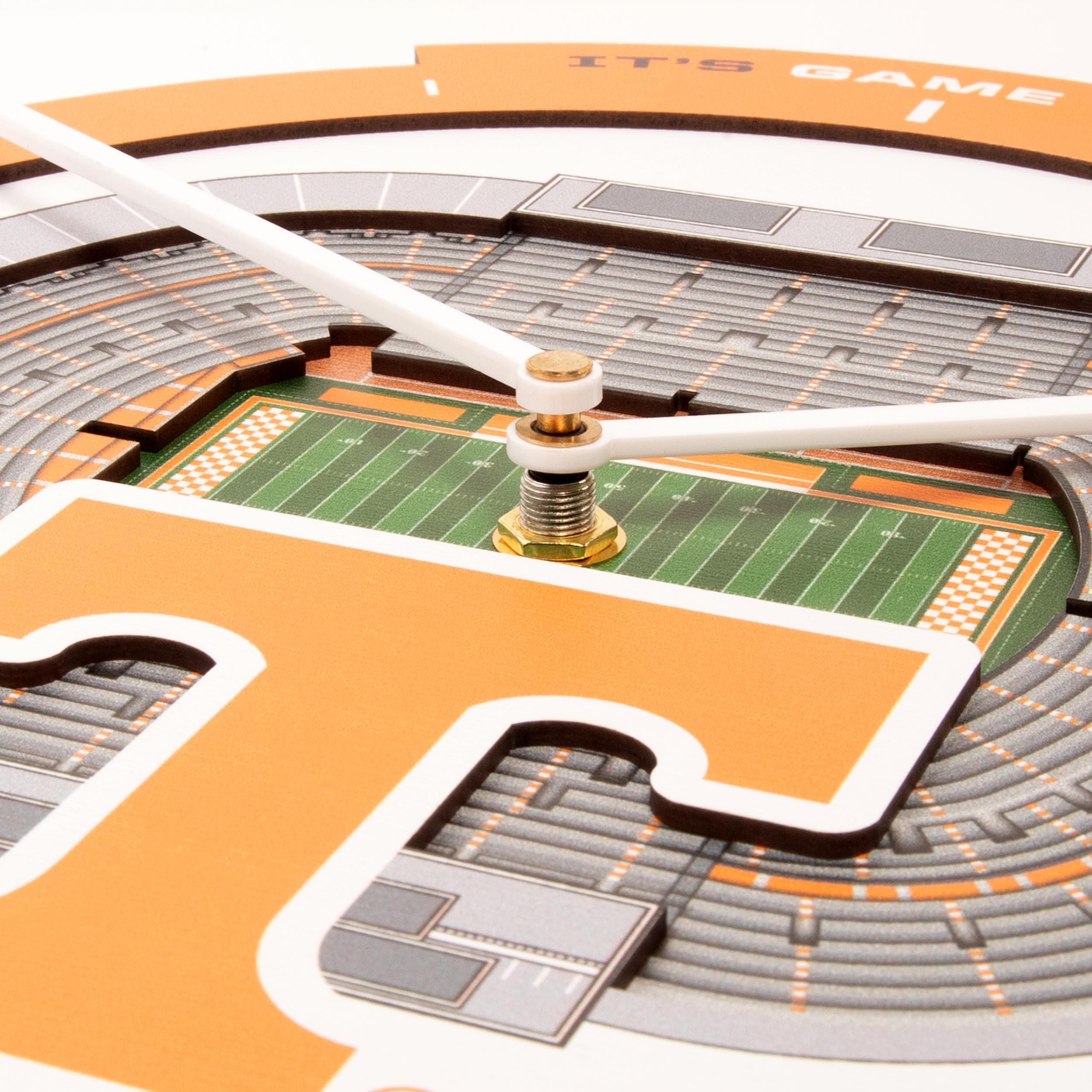 YouTheFan NCAA Tennessee Volunteers 3D StadiumView Clock - Sports Collectibles, Sports Memorabilia, Sports Fan Shop, Sports Gifts