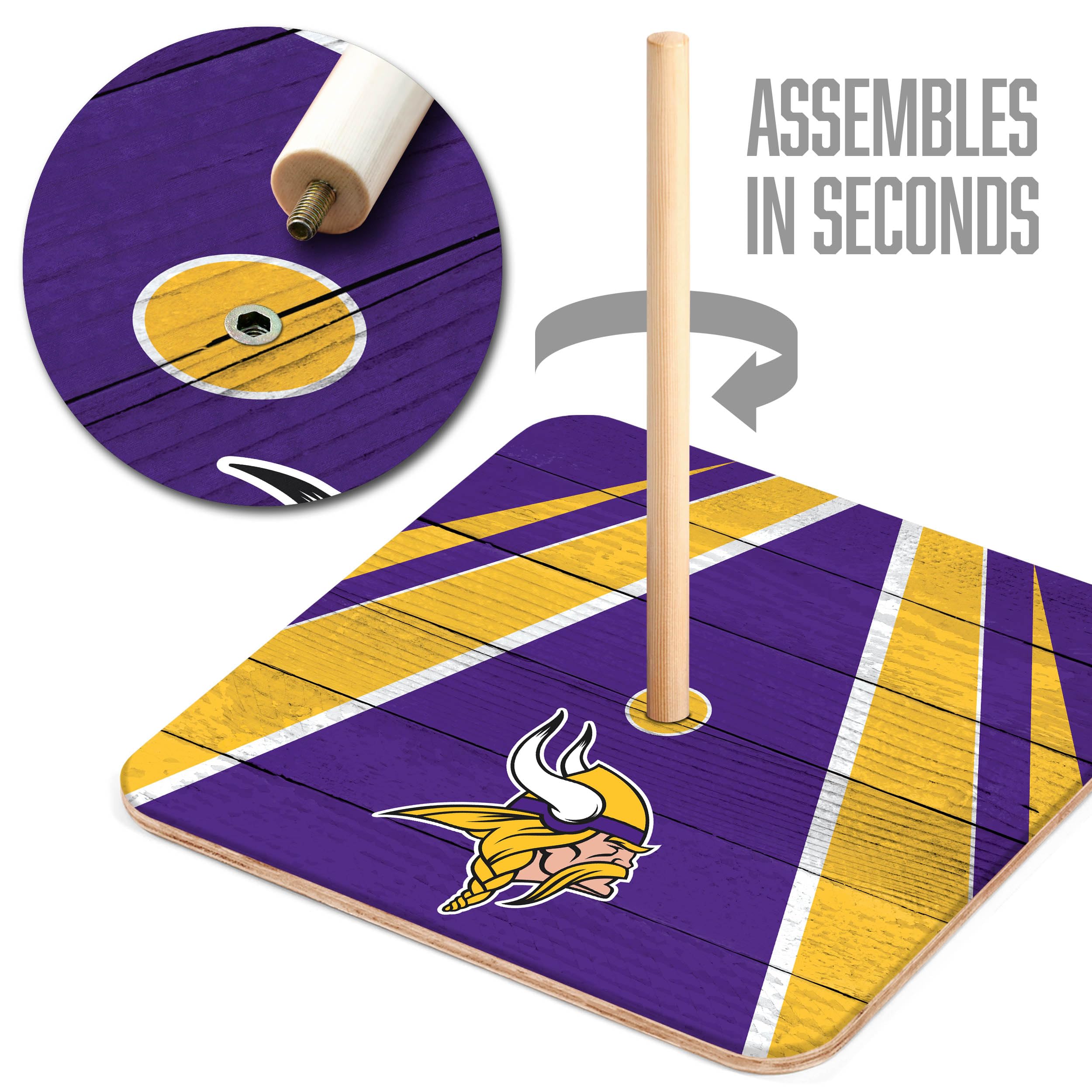 YouTheFan NFL Minnesota Vikings Horseshoe Bags Game - Sports Collectibles, Sports Memorabilia, Sports Fan Shop, Sports Gifts