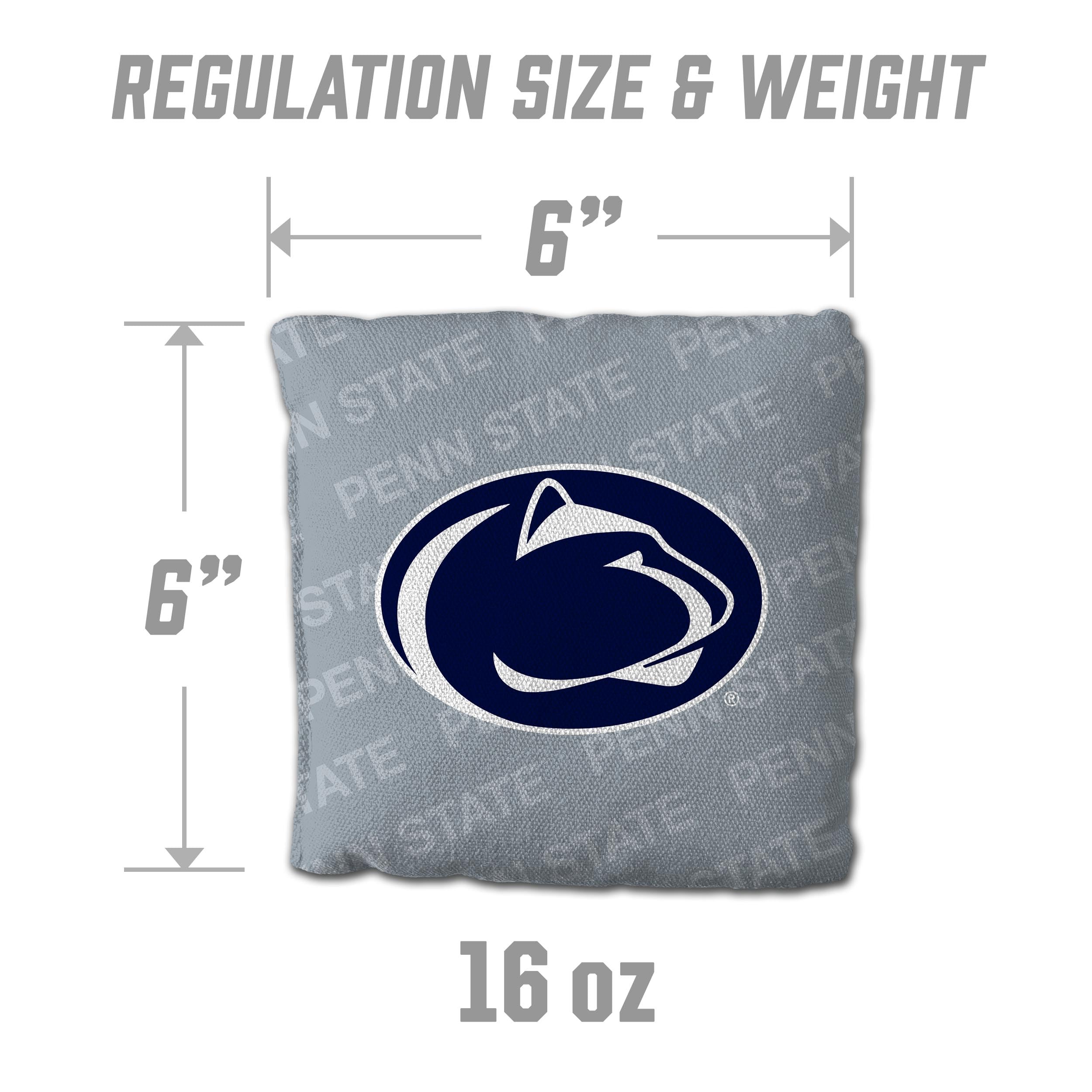 YouTheFan NCAA Penn State Nittany Lions Cornhole Bags - 4PK - Grey - Sports Collectibles, Sports Memorabilia, Sports Fan Shop, Sports Gifts