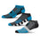 For Bare Feet NFL CAROLINA PANTHERS Stripe Stack 3 Pack Ankle Sock Team Colors Large - Sports Gifts, Sports Memorabilia, Sports Collectibles, Fan Shop