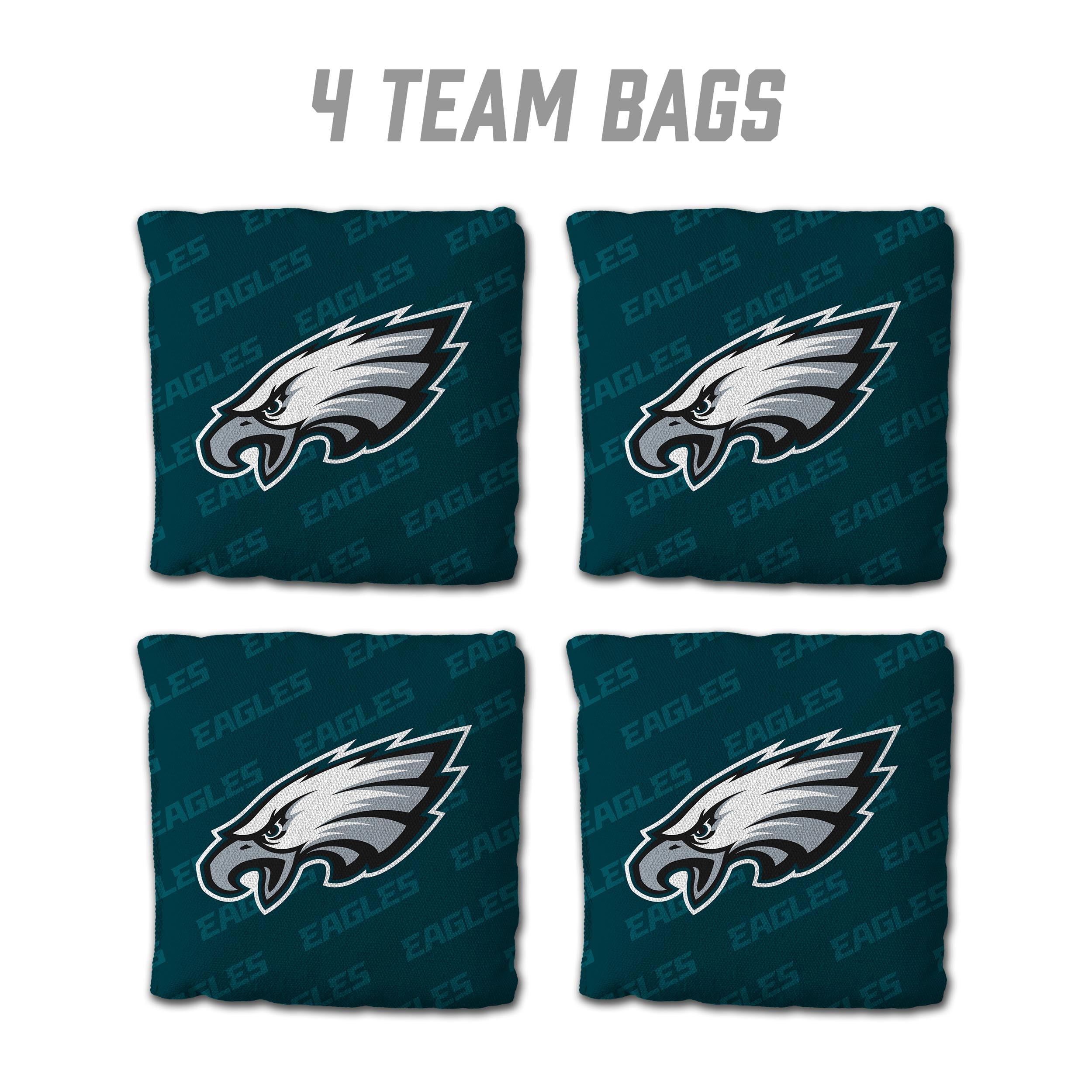 YouTheFan NFL Philadelphia Eagles Cornhole Bags - 4PK - Green - Sports Collectibles, Sports Memorabilia, Sports Fan Shop, Sports Gifts