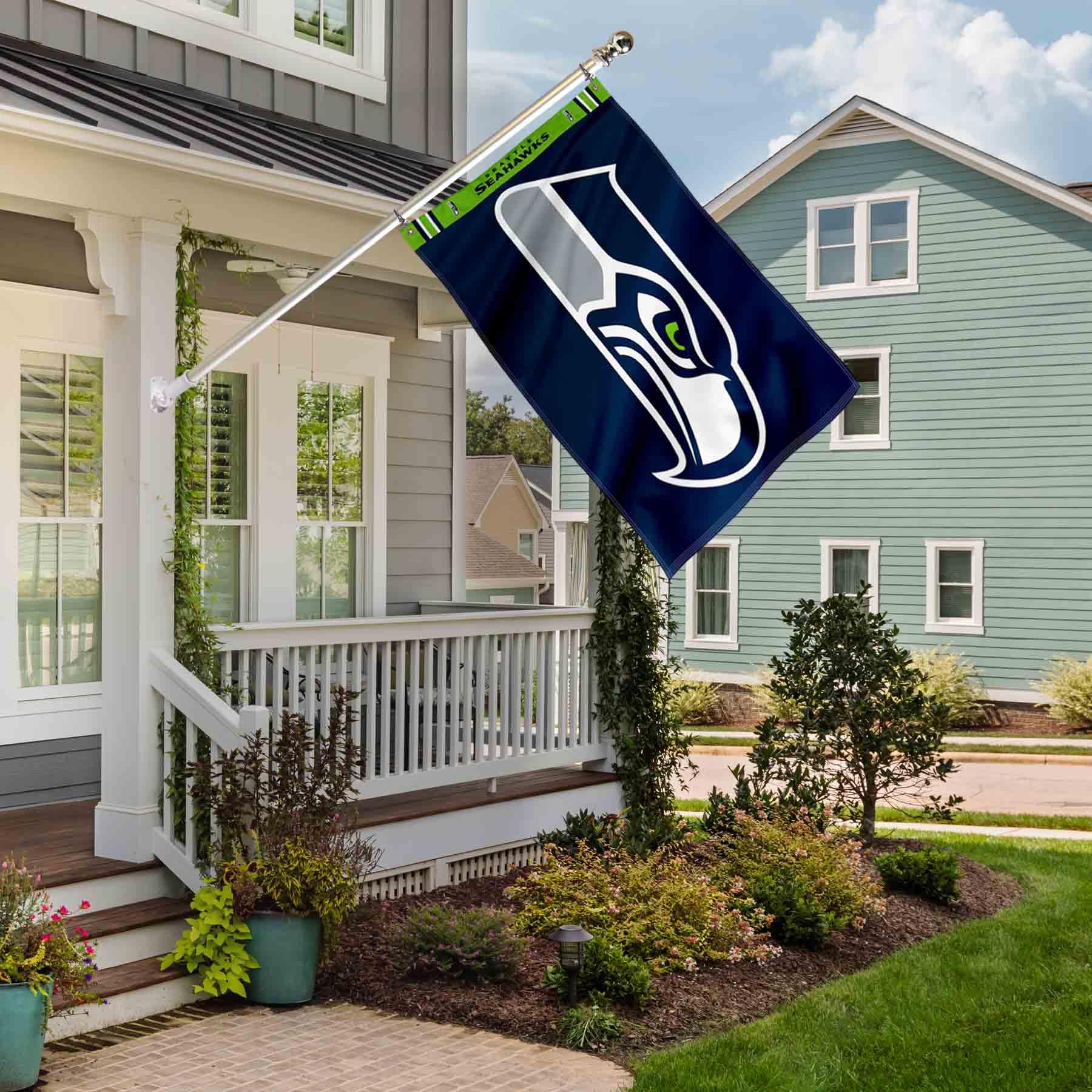 WinCraft Seattle Seahawks Printed Header 3x5 Foot Banner Flag - Sports Collectibles, Sports Memorabilia, Sports Fan Shop, Sports Gifts