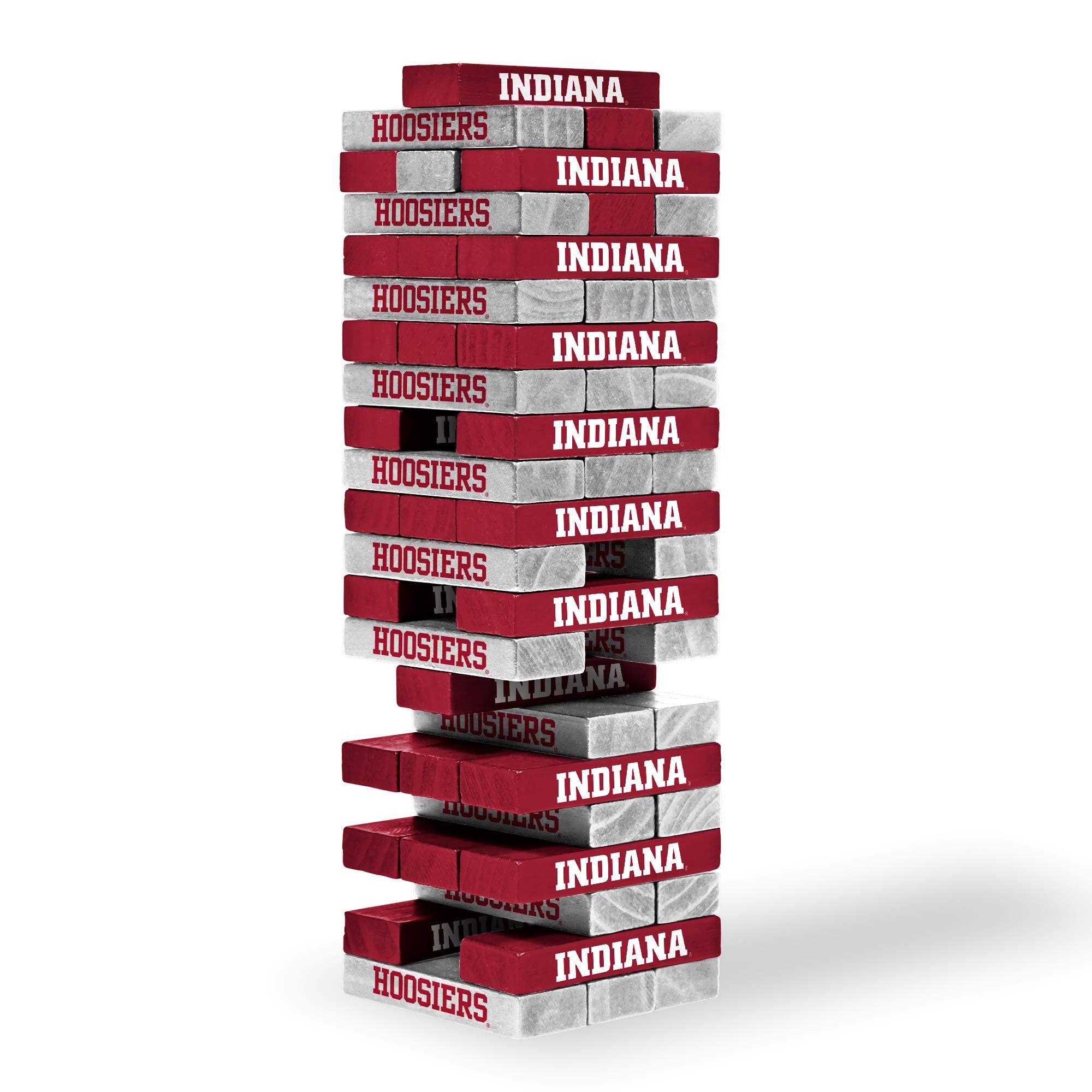 Wild Sports NCAA Indiana Hoosiers Table Top Stackers 3" x 1" x .5", Team Color - Sports Collectibles, Sports Memorabilia, Sports Fan Shop, Sports Gifts