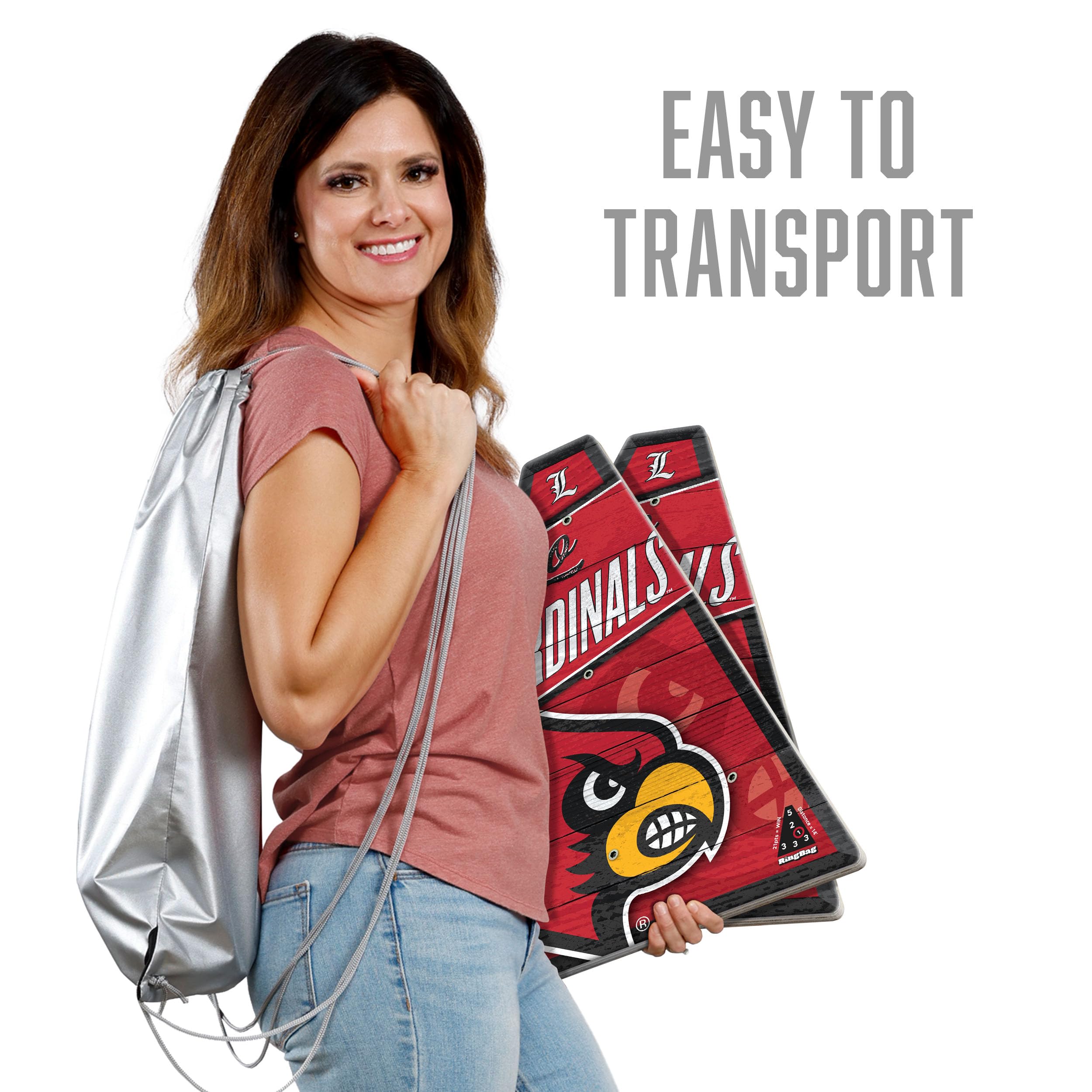 YouTheFan NCAA Louisville Cardinals RingBag - Sports Collectibles, Sports Memorabilia, Sports Fan Shop, Sports Gifts