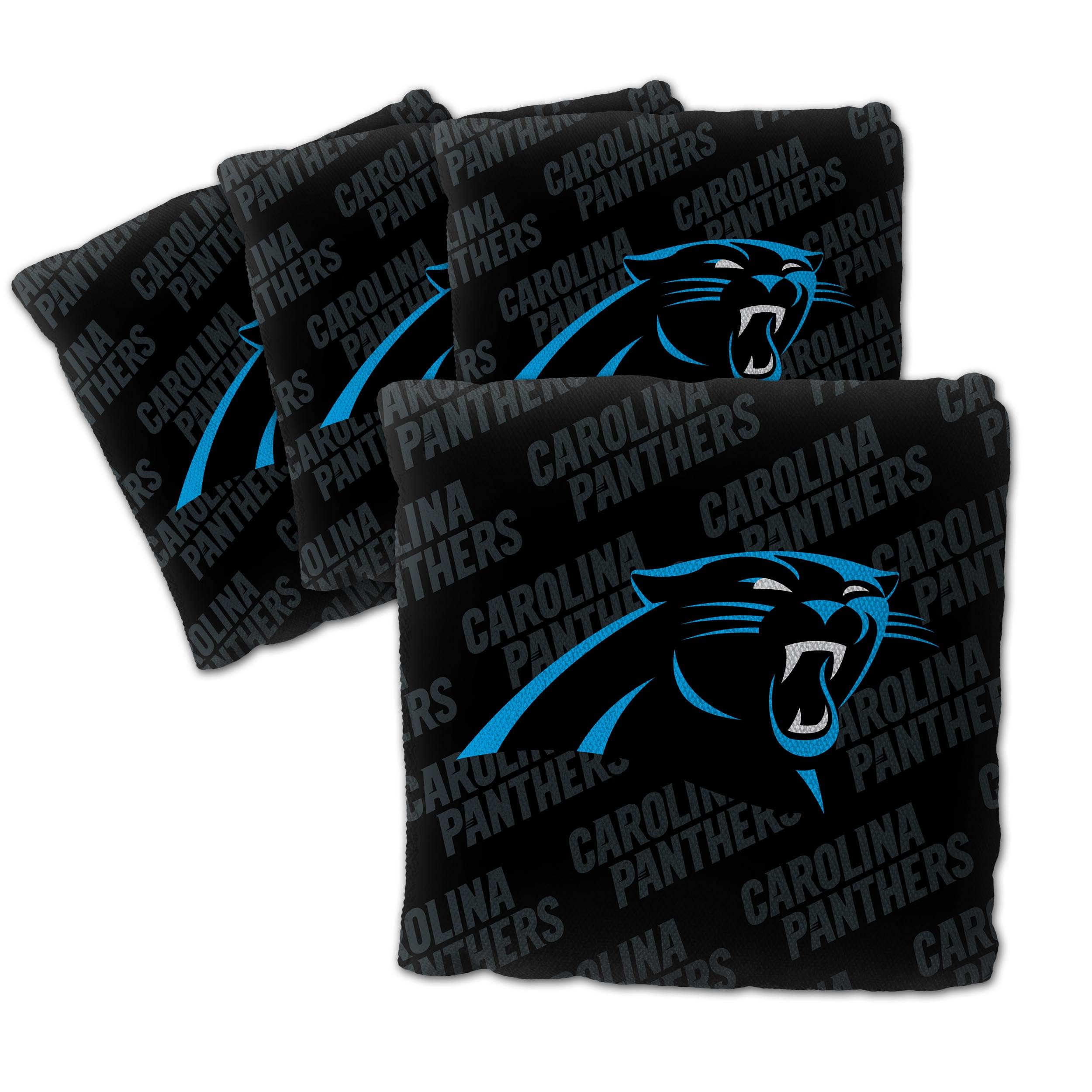 YouTheFan NFL Carolina Panthers Cornhole Bags - 4PK - Black - Sports Collectibles, Sports Memorabilia, Sports Fan Shop, Sports Gifts