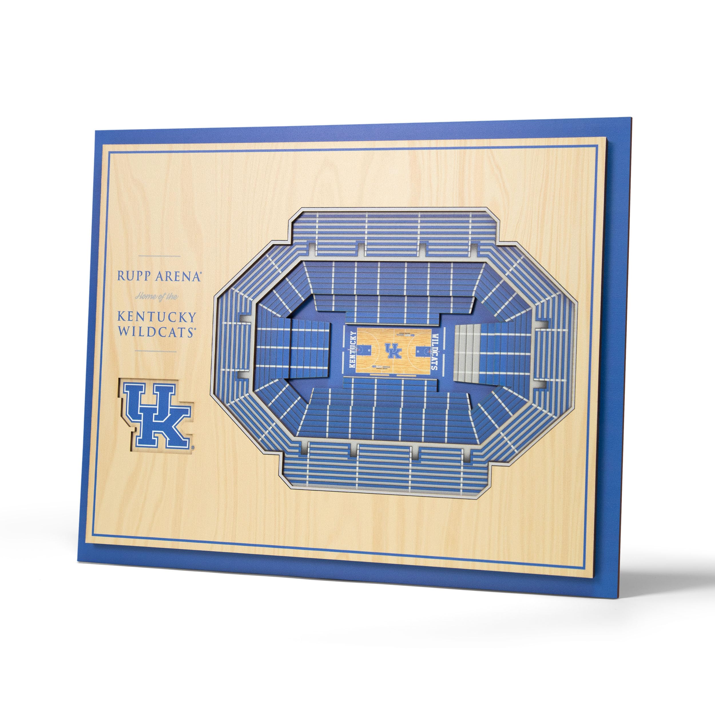 YouTheFan NCAA Kentucky Wildcats 5-Layer StadiumView 3D Wall Art - Rupp Arena - Sports Collectibles, Sports Memorabilia, Sports Fan Shop, Sports Gifts