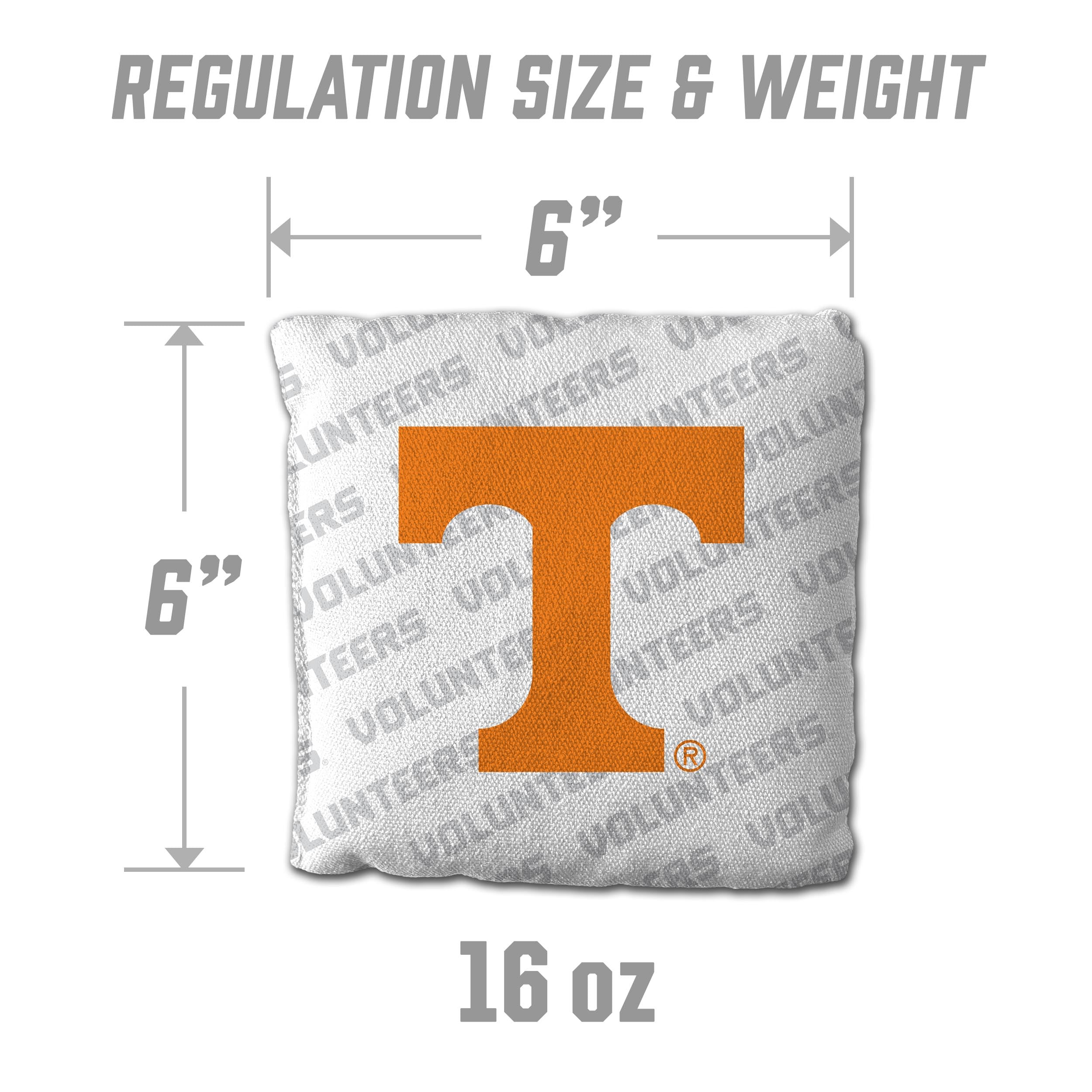 YouTheFan NCAA Tennessee Volunteers Cornhole Bags - 4PK - White - Sports Collectibles, Sports Memorabilia, Sports Fan Shop, Sports Gifts