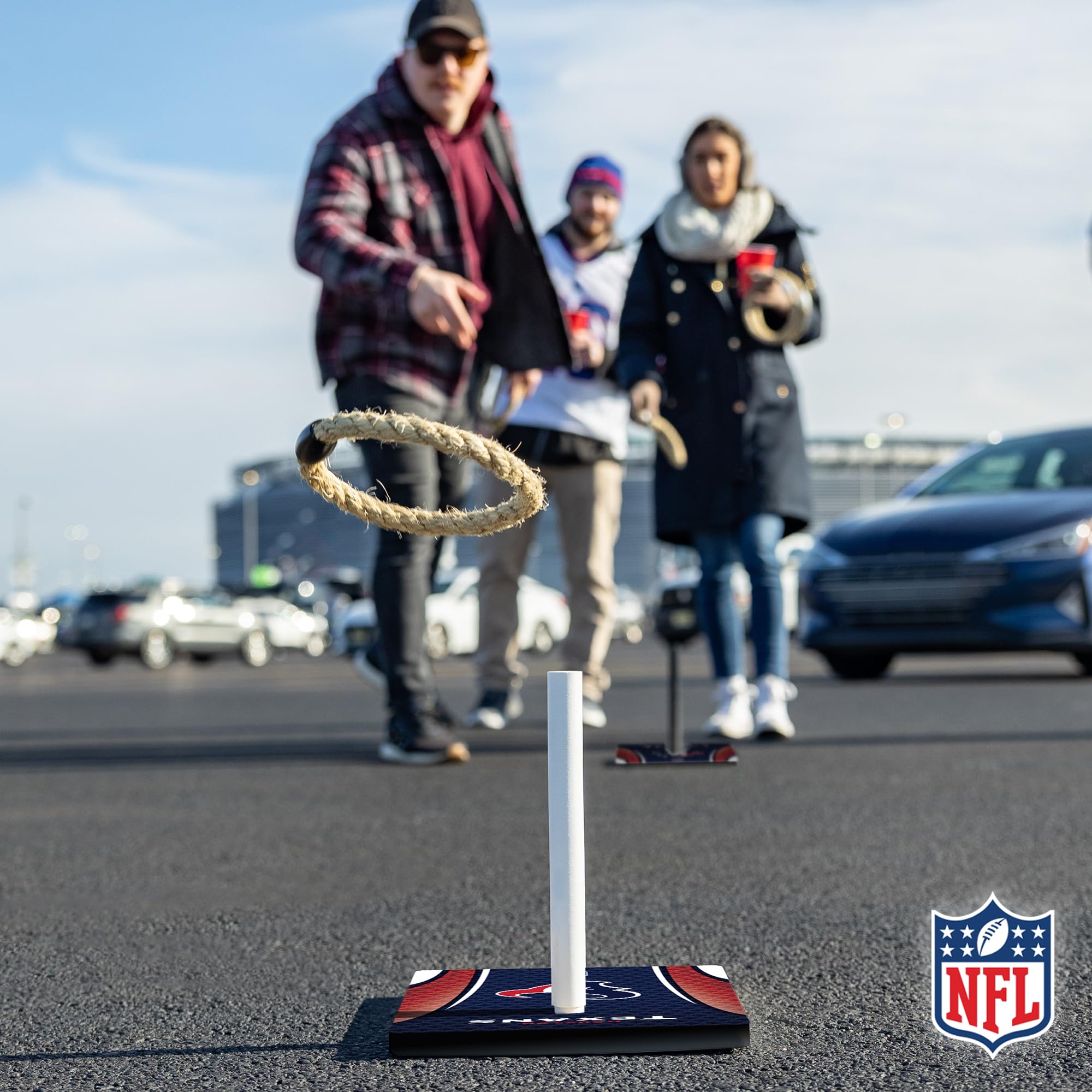 Wild Sports NFL Quoits Set with Direct Print HD Team Graphics – Tailgate Ring Toss Game – Great Gift for Any Football Fan! Ring Toss Family Outdoor Games for The Beach, BBQ, or Tailgate Party - Sports Collectibles, Sports Memorabilia, Sports Fan Shop, Sports Gifts