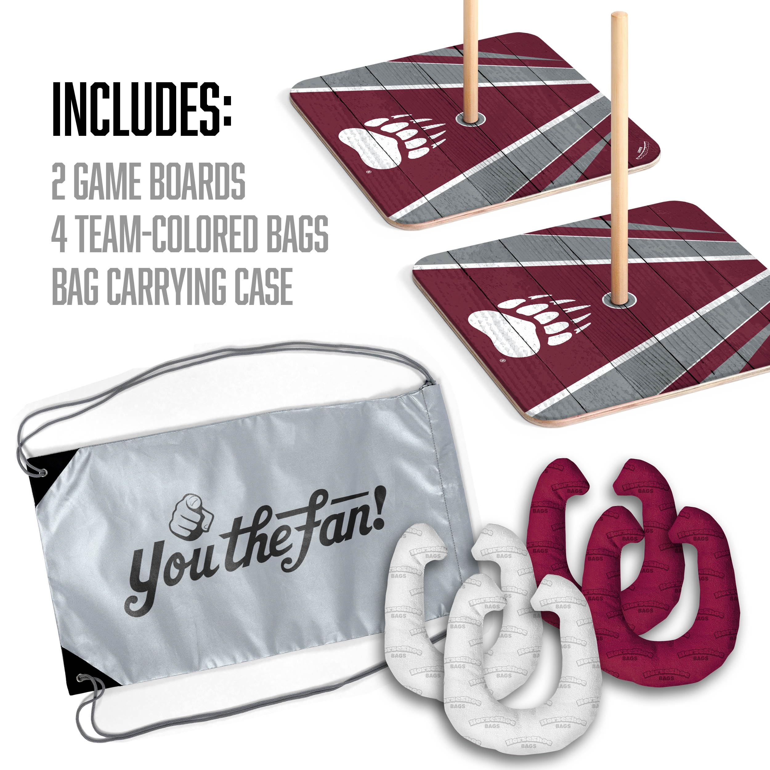 YouTheFan NCAA Montana Grizzlies Horseshoe Bags - Sports Collectibles, Sports Memorabilia, Sports Fan Shop, Sports Gifts