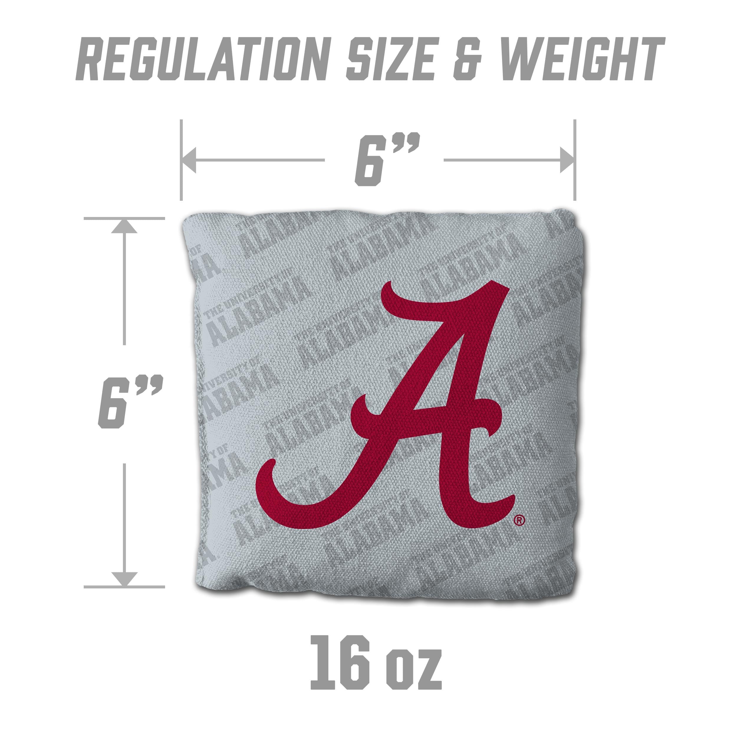 YouTheFan NCAA Alabama Crimson Tide Cornhole Bags - 4PK - Grey - Sports Collectibles, Sports Memorabilia, Sports Fan Shop, Sports Gifts