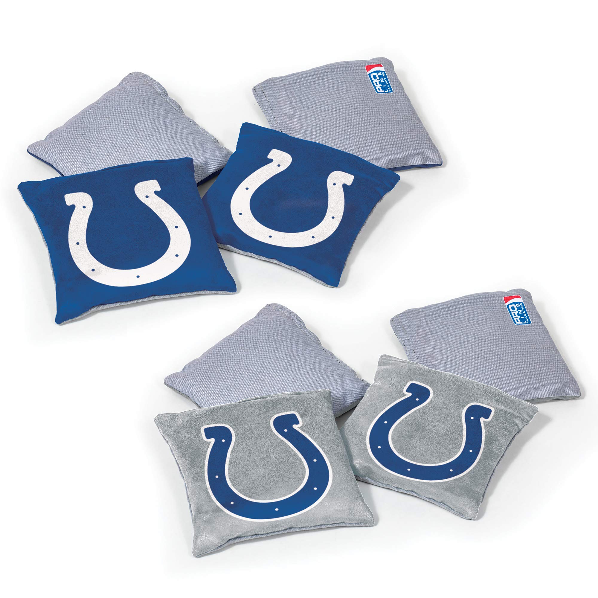 Wild Sports NFL Indianapolis Colts 8pk Dual Sided Bean Bags, Team Color - Sports Collectibles, Sports Memorabilia, Sports Fan Shop, Sports Gifts