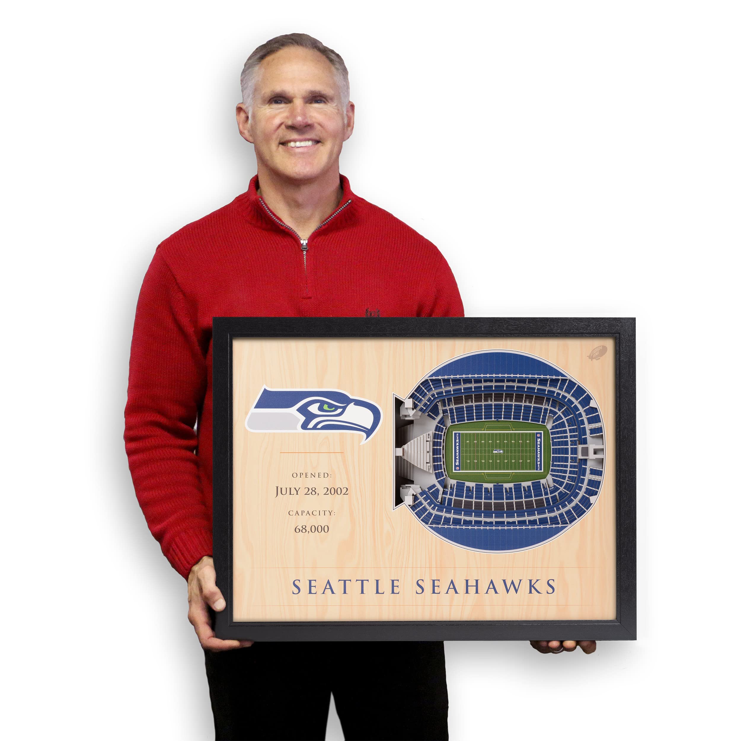 NFL Seattle Seahawks 25-Layer Stadiumviews 3D Wall Art - Sports Collectibles, Sports Memorabilia, Sports Fan Shop, Sports Gifts