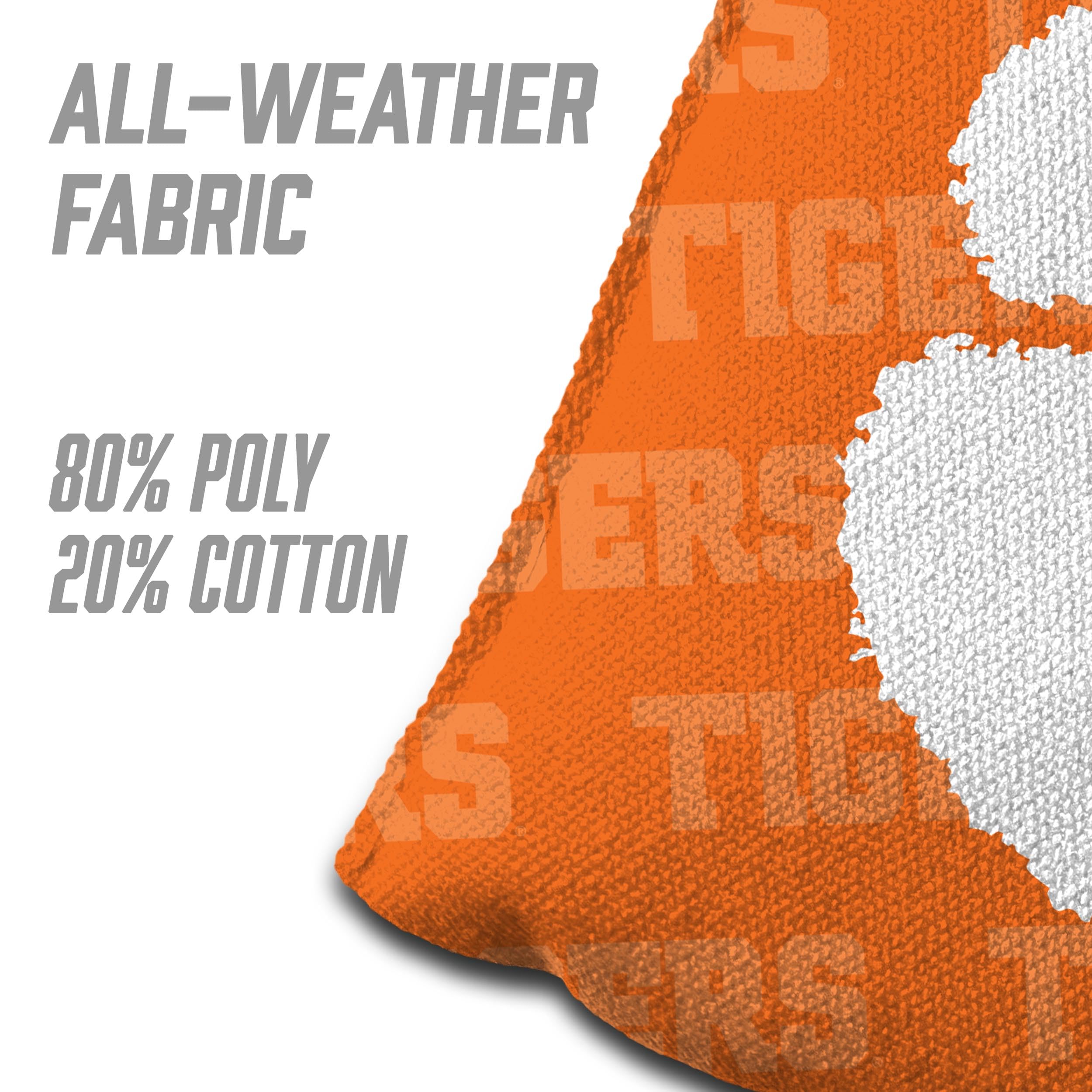 YouTheFan NCAA Clemson Tigers Cornhole Bags - 4PK - Orange - Sports Collectibles, Sports Memorabilia, Sports Fan Shop, Sports Gifts