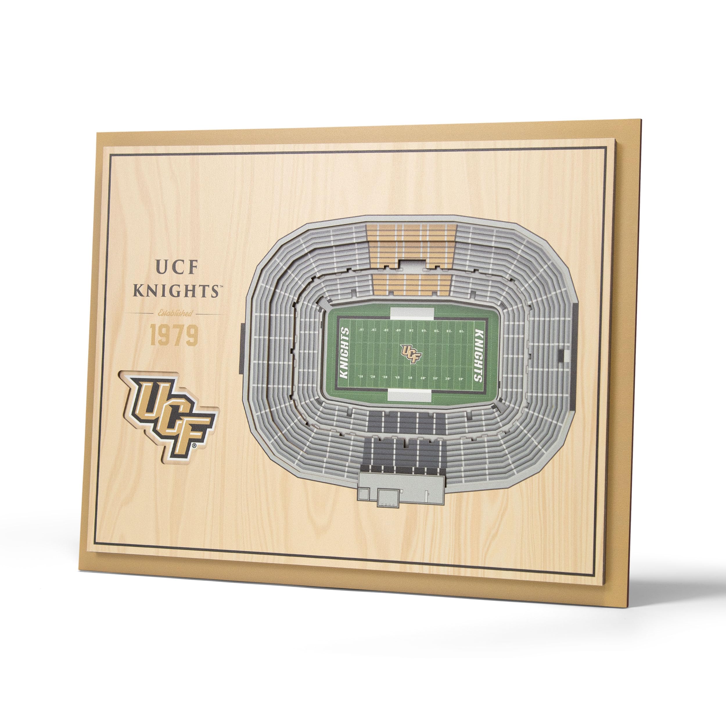 YouTheFan NCAA Central Florida Knights 5-Layer StadiumView 3D Wall Art - Sports Collectibles, Sports Memorabilia, Sports Fan Shop, Sports Gifts