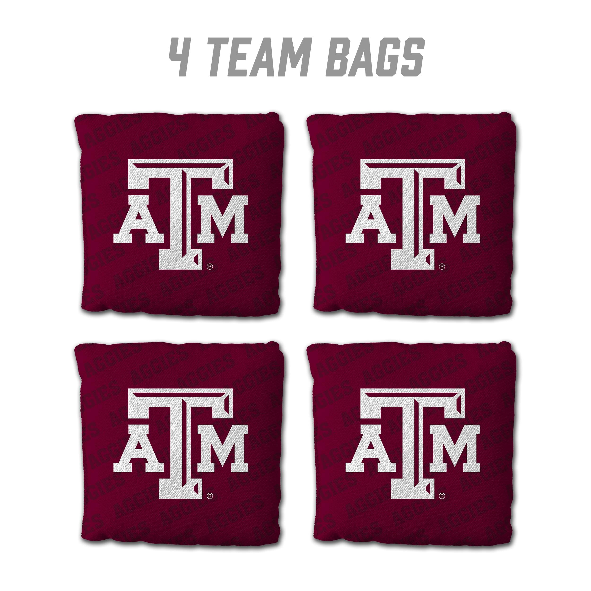YouTheFan NCAA Texas A&M Aggies Cornhole Bags - 4PK - Maroon - Sports Collectibles, Sports Memorabilia, Sports Fan Shop, Sports Gifts