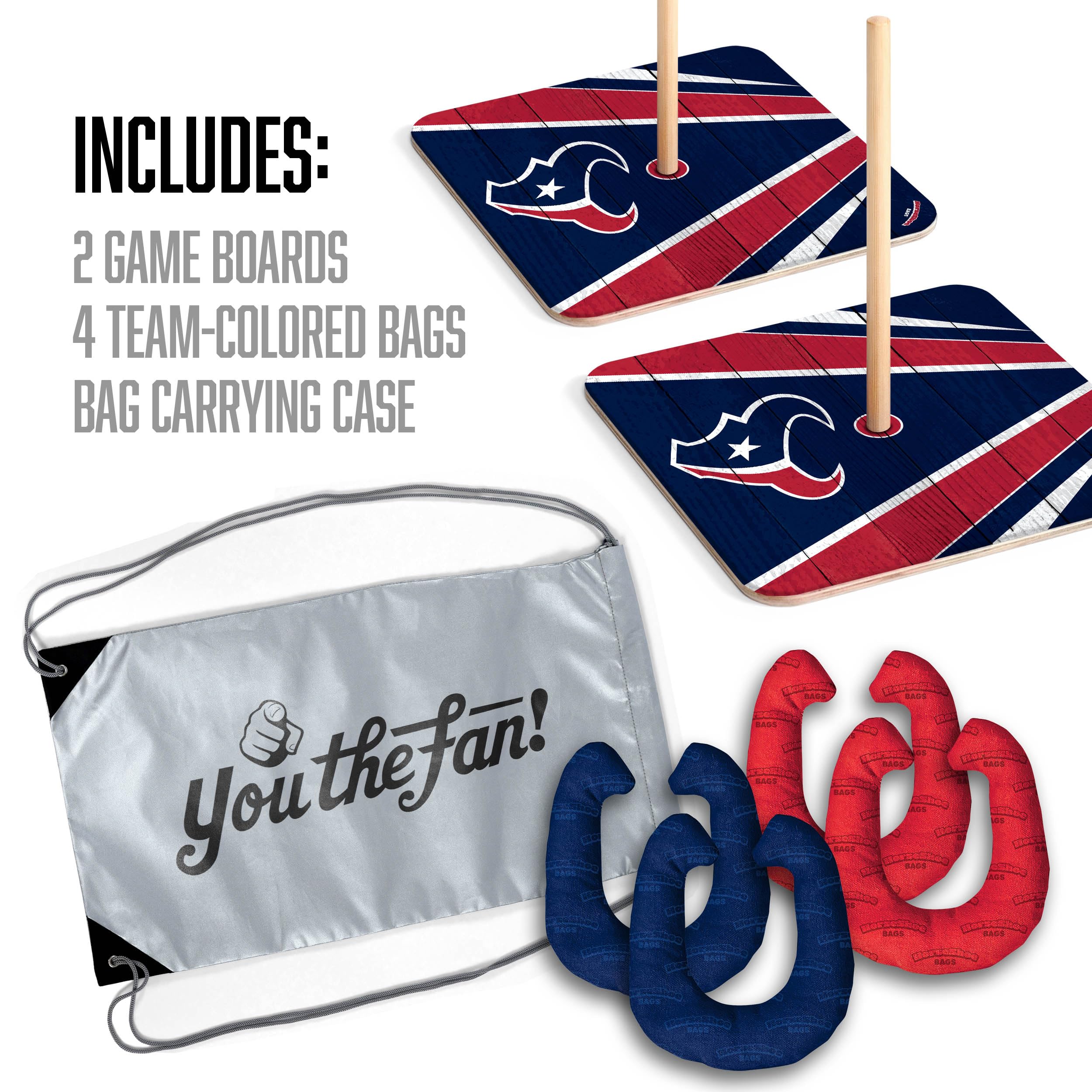 YouTheFan NFL Houston Texans Horseshoe Bags Game - Sports Collectibles, Sports Memorabilia, Sports Fan Shop, Sports Gifts