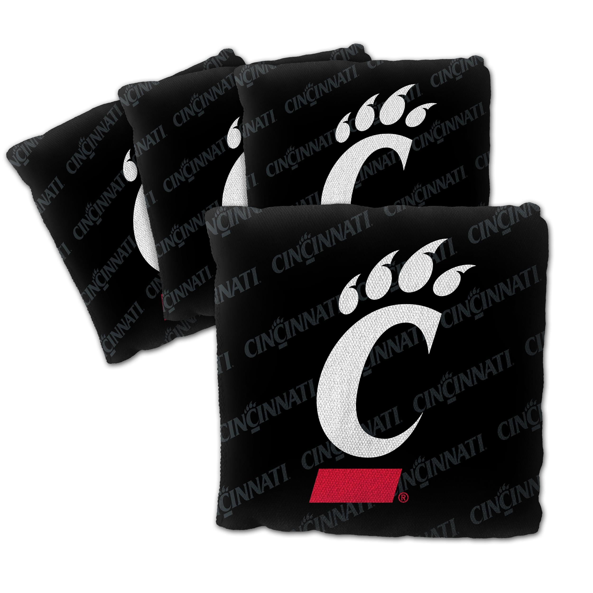 YouTheFan NCAA Cincinnati Bearcats Cornhole Bags - 4PK - Black - Sports Collectibles, Sports Memorabilia, Sports Fan Shop, Sports Gifts