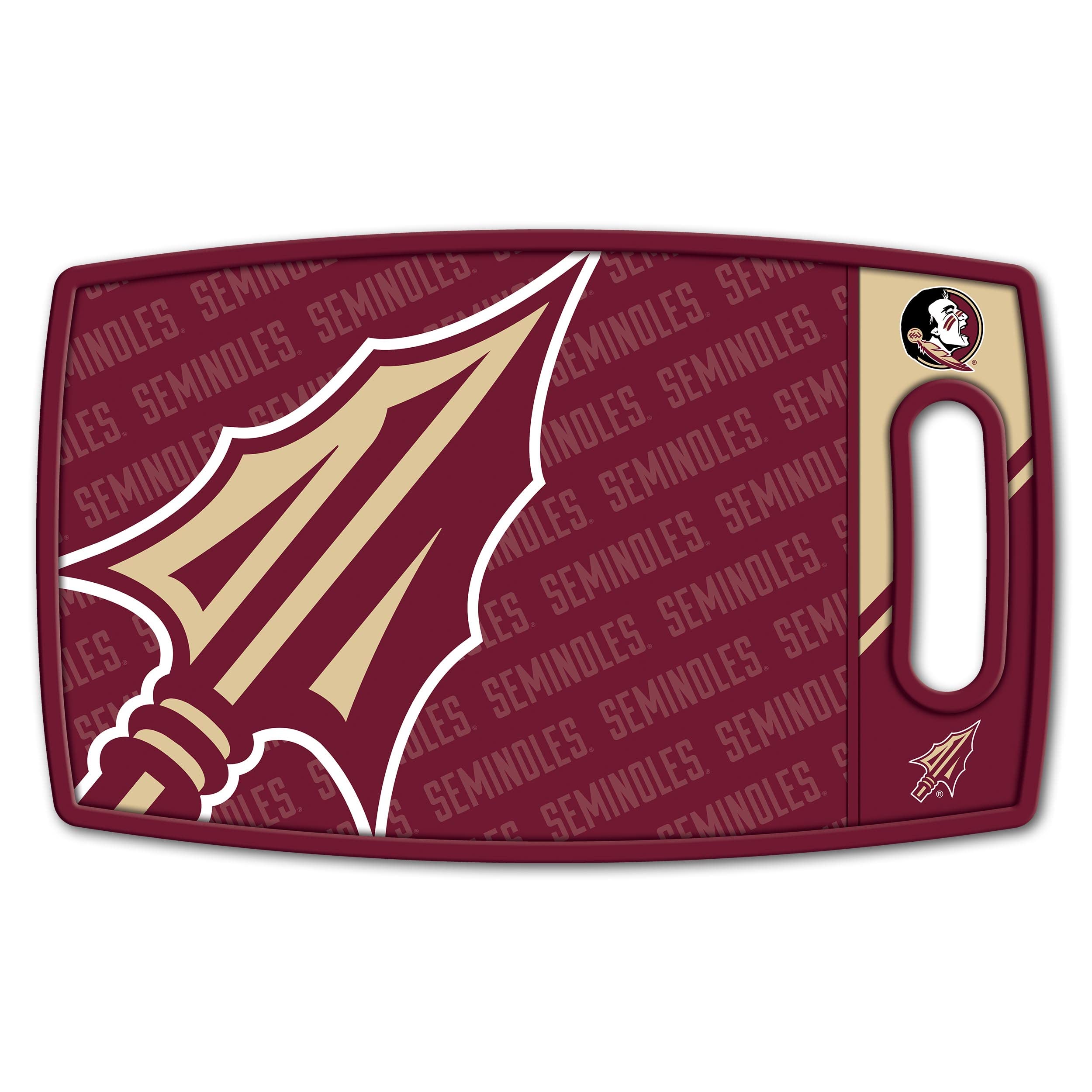 YouTheFan NCAA Florida State Seminoles Logo Series Cutting Board - Sports Collectibles, Sports Memorabilia, Sports Fan Shop, Sports Gifts