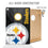 YouTheFan NFL Pittsburgh Steelers 2’ x 3’ Wood Cornhole Game with Logo Bags - Sports Collectibles, Sports Memorabilia, Sports Fan Shop, Sports Gifts