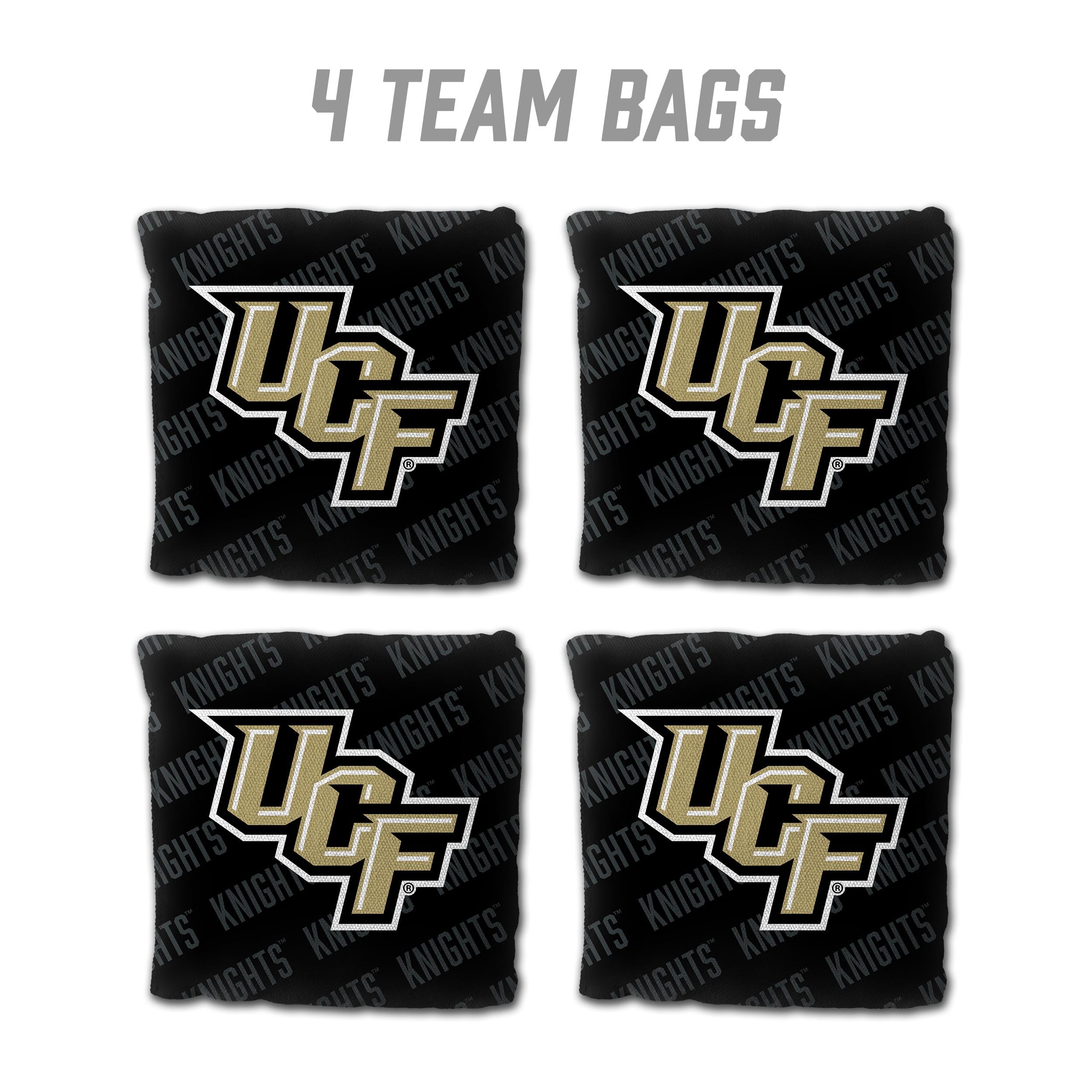 YouTheFan NCAA Central Florida Knights Cornhole Bags - 4PK - Black - Sports Collectibles, Sports Memorabilia, Sports Fan Shop, Sports Gifts