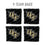 YouTheFan NCAA Central Florida Knights Cornhole Bags - 4PK - Black - Sports Collectibles, Sports Memorabilia, Sports Fan Shop, Sports Gifts
