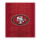 Pegasus Sports NFL Echo Team Wordmark Plush Blanket- San Francisco 49ers, Team Color, 60x70 - Sports Gifts, Sports Memorabilia, Sports Collectibles, Fan Shop