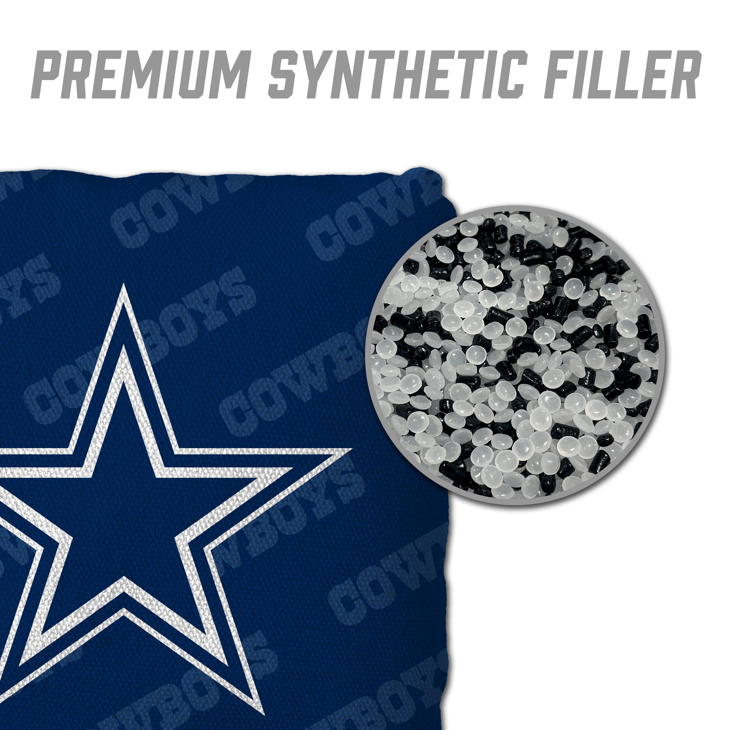 YouTheFan NFL Dallas Cowboys Cornhole Bags - 4PK - Blue - Sports Collectibles, Sports Memorabilia, Sports Fan Shop, Sports Gifts