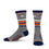 For Bare Feet Mens NFL Denver Broncos 5 Star Crew Sock Marble Grey Large - Sports Gifts, Sports Memorabilia, Sports Collectibles, Fan Shop