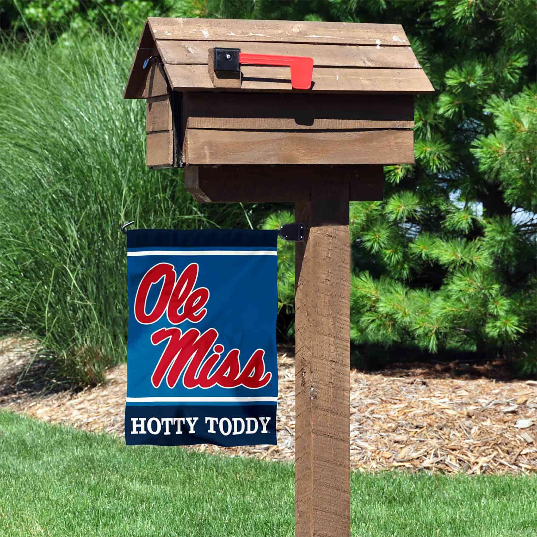 College Flags & Banners Co. Ole Miss Hotty Toddy Double Sided Garden Yard Flag - Sports Collectibles, Sports Memorabilia, Sports Fan Shop, Sports Gifts