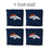 YouTheFan NFL Denver Broncos Cornhole Bags - 4PK - Blue - Sports Collectibles, Sports Memorabilia, Sports Fan Shop, Sports Gifts