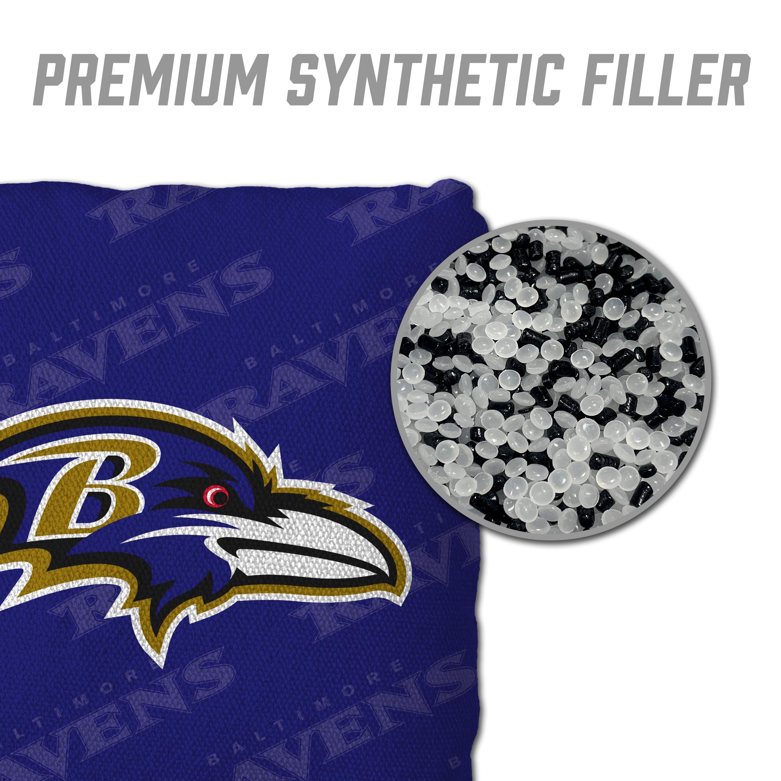 YouTheFan NFL Baltimore Ravens Cornhole Bags - 4PK - Purple - Sports Collectibles, Sports Memorabilia, Sports Fan Shop, Sports Gifts