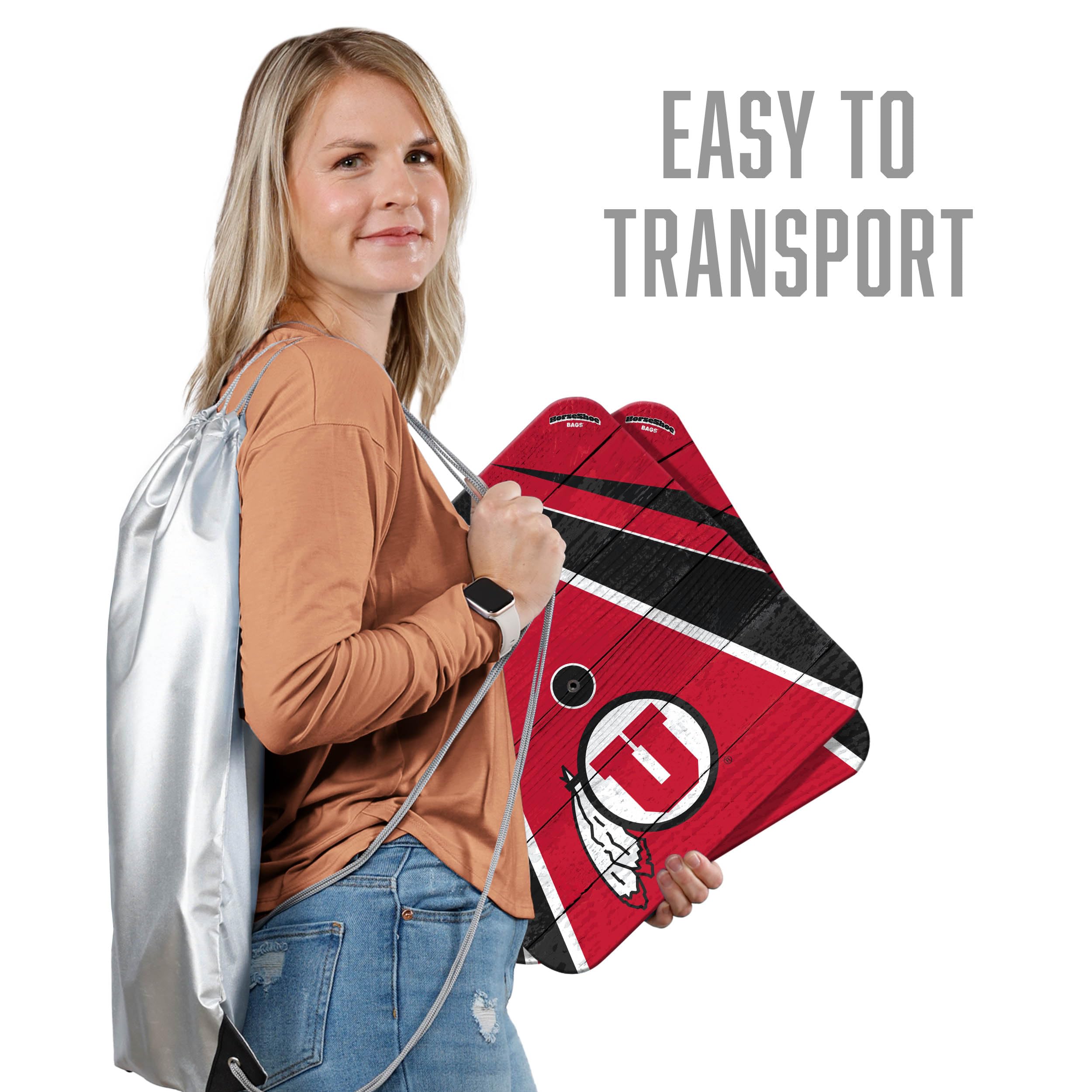 YouTheFan NCAA Utah Utes Horseshoe Bags - Sports Collectibles, Sports Memorabilia, Sports Fan Shop, Sports Gifts