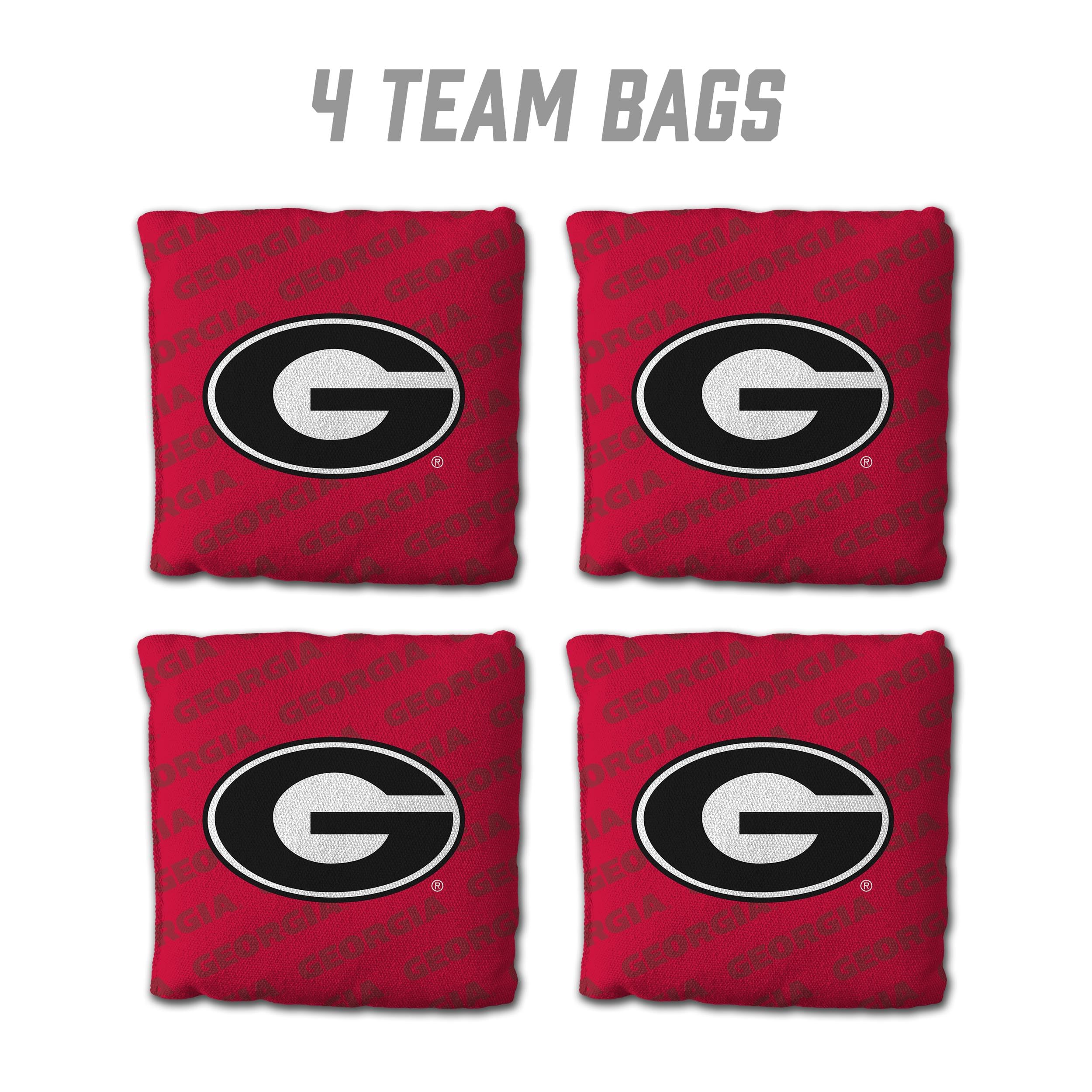 YouTheFan NCAA Georgia Bulldogs - Cornhole Bags - 4PK - Red - Sports Collectibles, Sports Memorabilia, Sports Fan Shop, Sports Gifts