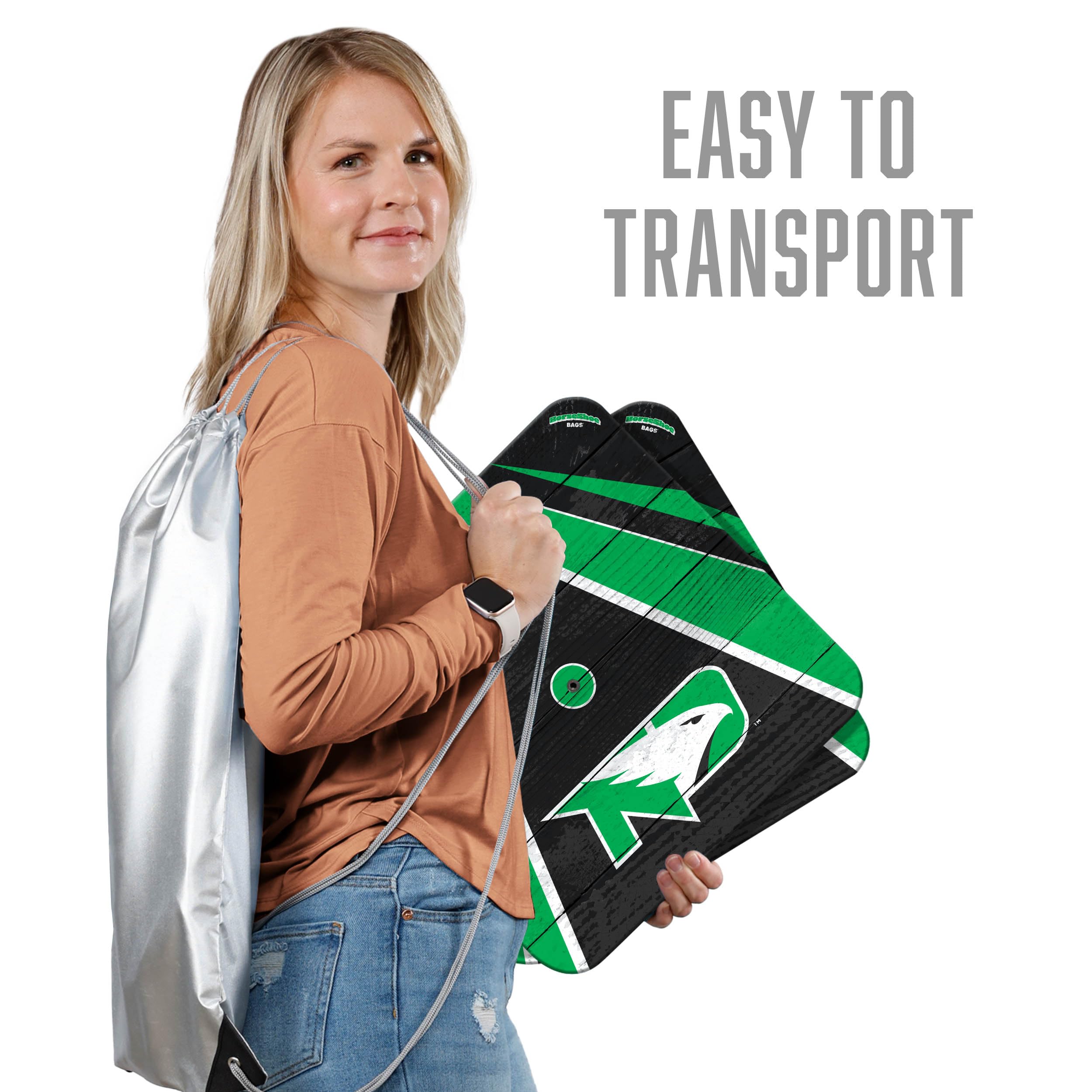 YouTheFan NCAA North Dakota Fighting Hawk Horseshoe Bags - Sports Collectibles, Sports Memorabilia, Sports Fan Shop, Sports Gifts