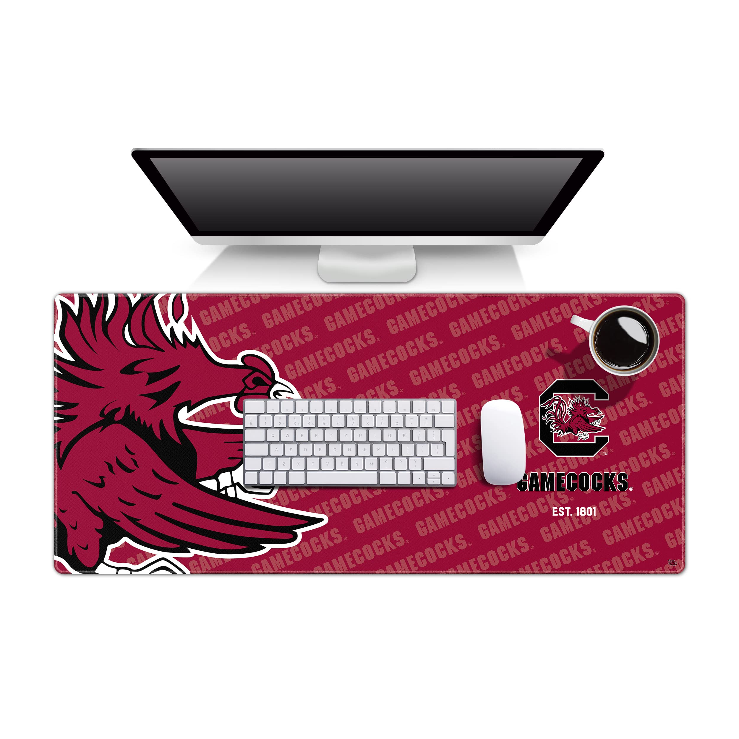 YouTheFan NCAA South Carolina Gamecocks Logo Series Desk Pad - Sports Collectibles, Sports Memorabilia, Sports Fan Shop, Sports Gifts