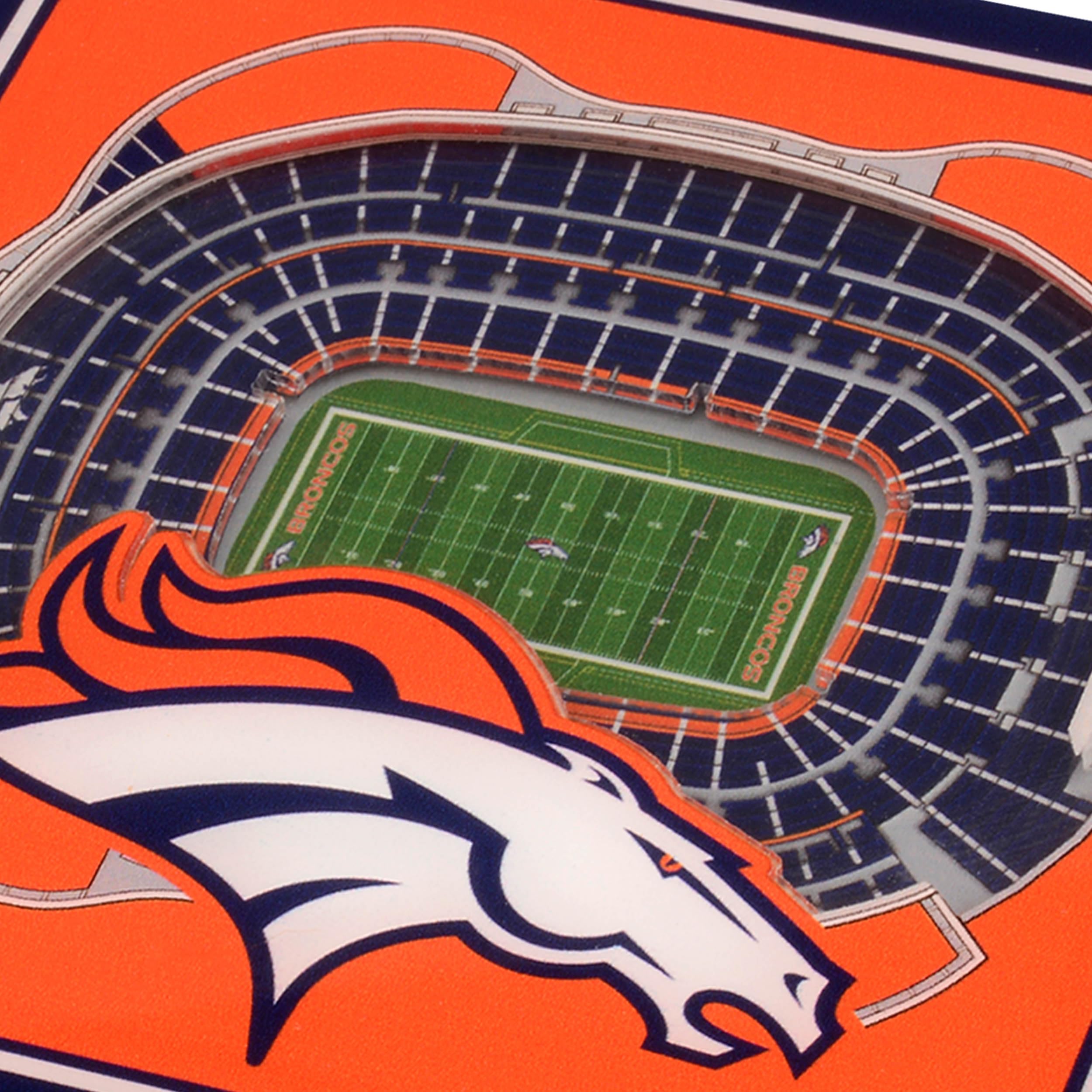 YouTheFan NFL Denver Broncos Licensed Fan Cribbage Wood Board Game - Sports Collectibles, Sports Memorabilia, Sports Fan Shop, Sports Gifts