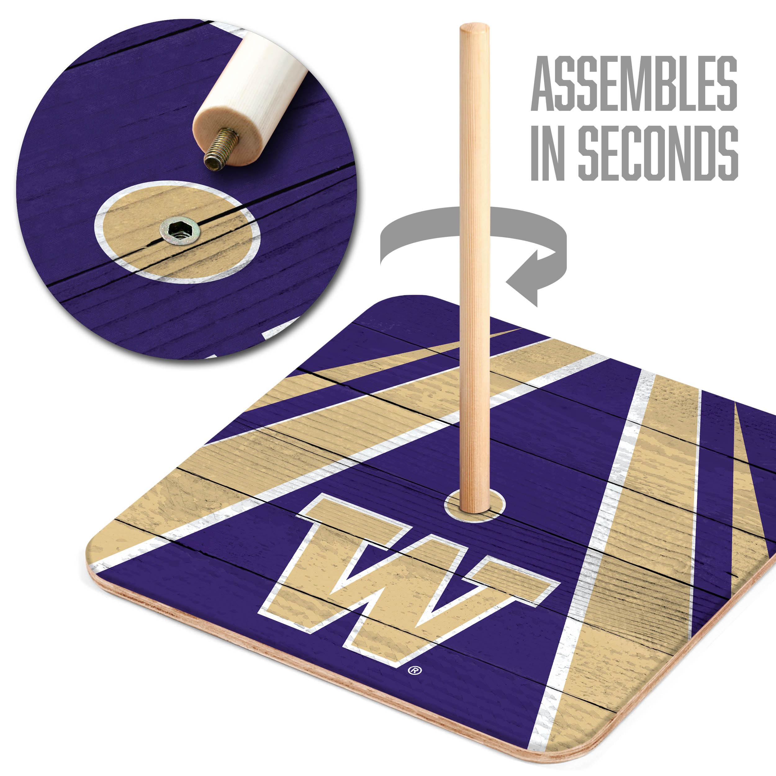 YouTheFan NCAA Washington Huskies Horseshoe Bags - Sports Collectibles, Sports Memorabilia, Sports Fan Shop, Sports Gifts