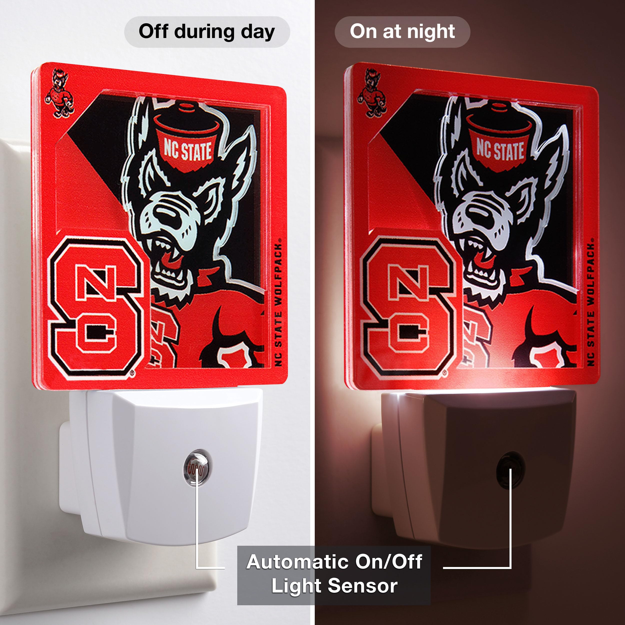 YouTheFan NCAA NC State Wolfpack Logo Series Nite Light - Sports Collectibles, Sports Memorabilia, Sports Fan Shop, Sports Gifts