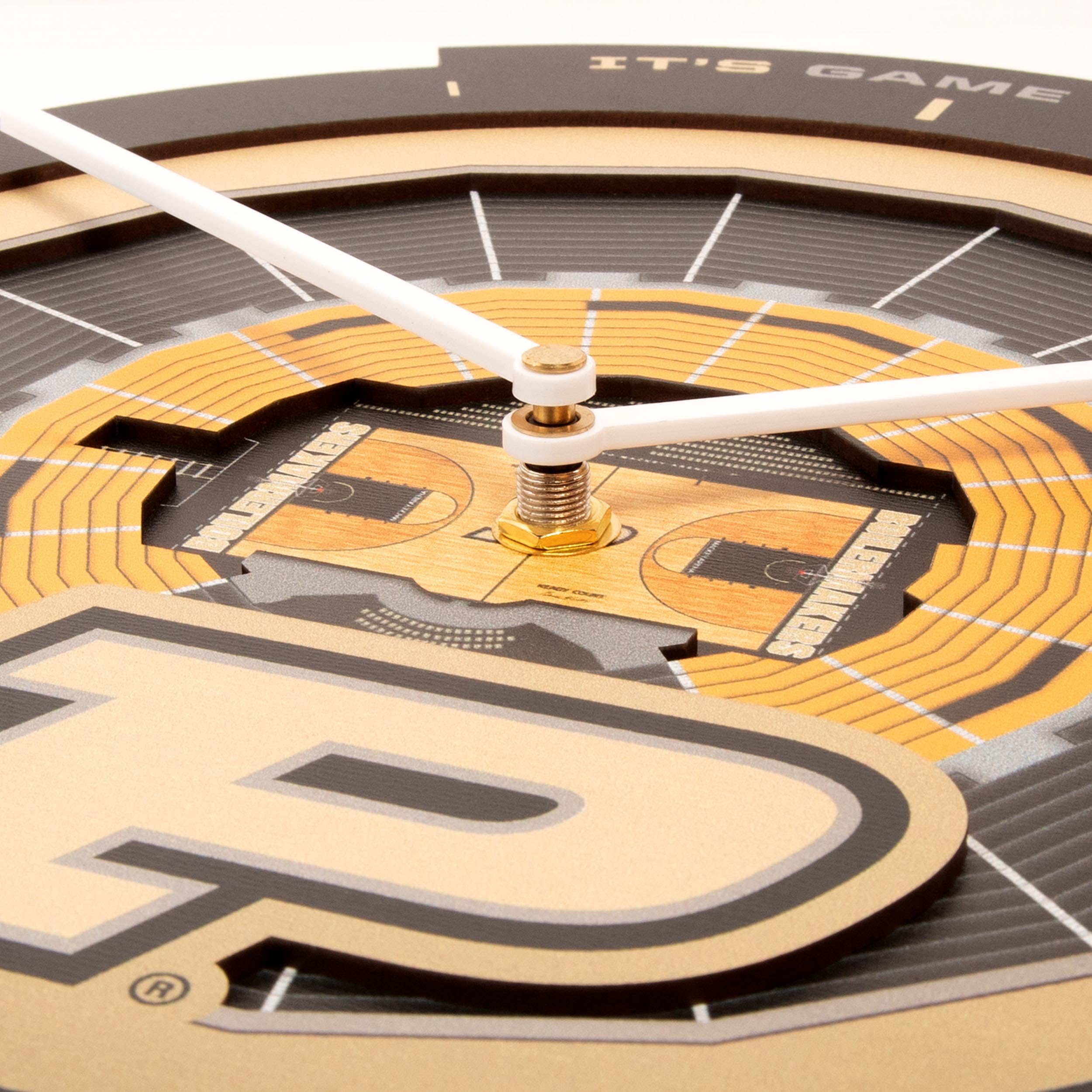 YouTheFan NCAA Purdue Boilermakers BB 3D StadiumView Clock - Sports Gifts, Sports Memorabilia, Sports Collectibles, Fan Shop