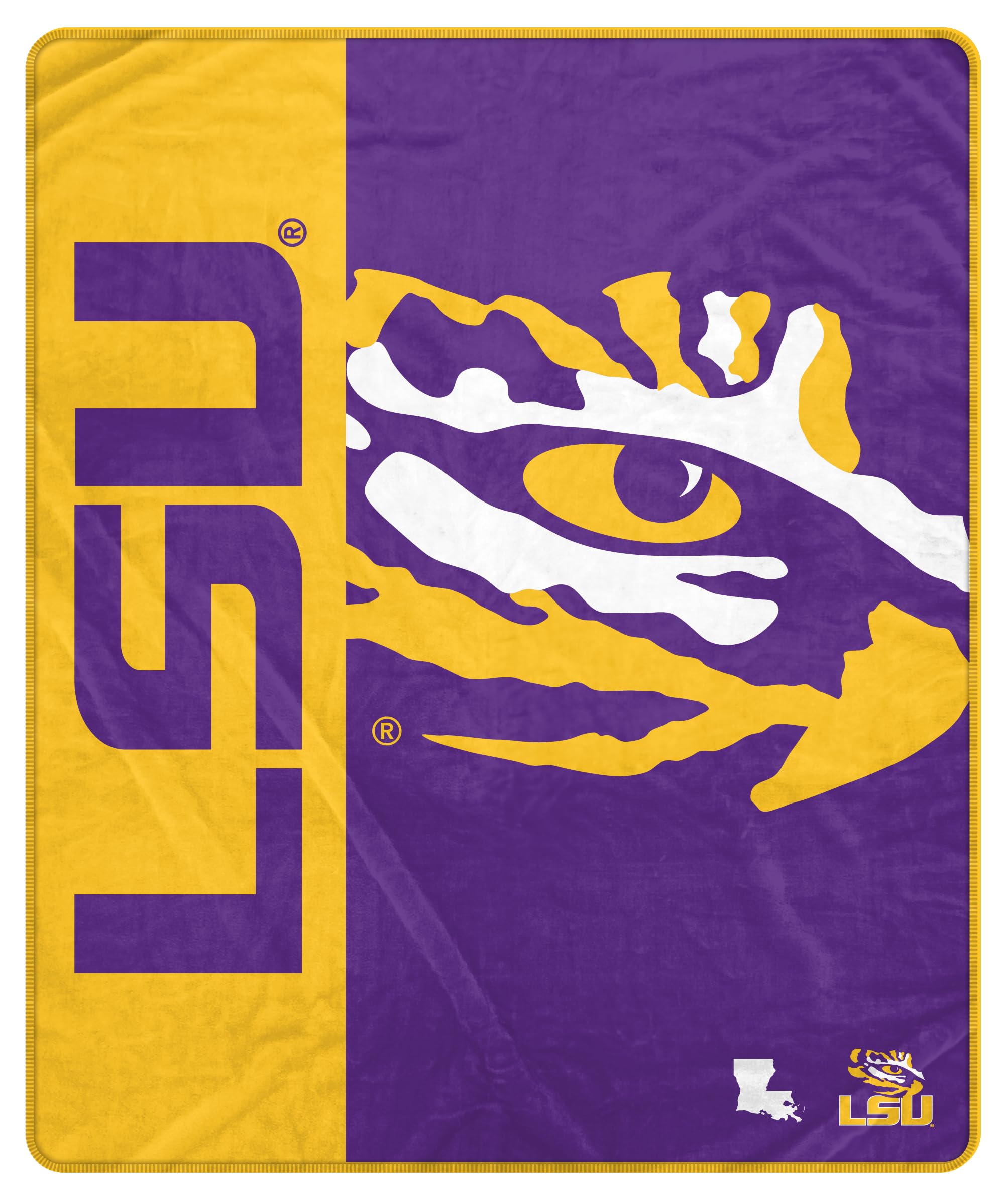 Proformance Home NCAA LSU Tigers Endzone Ultra Soft Tailgate Throw - Sports Gifts, Sports Memorabilia, Sports Collectibles, Fan Shop