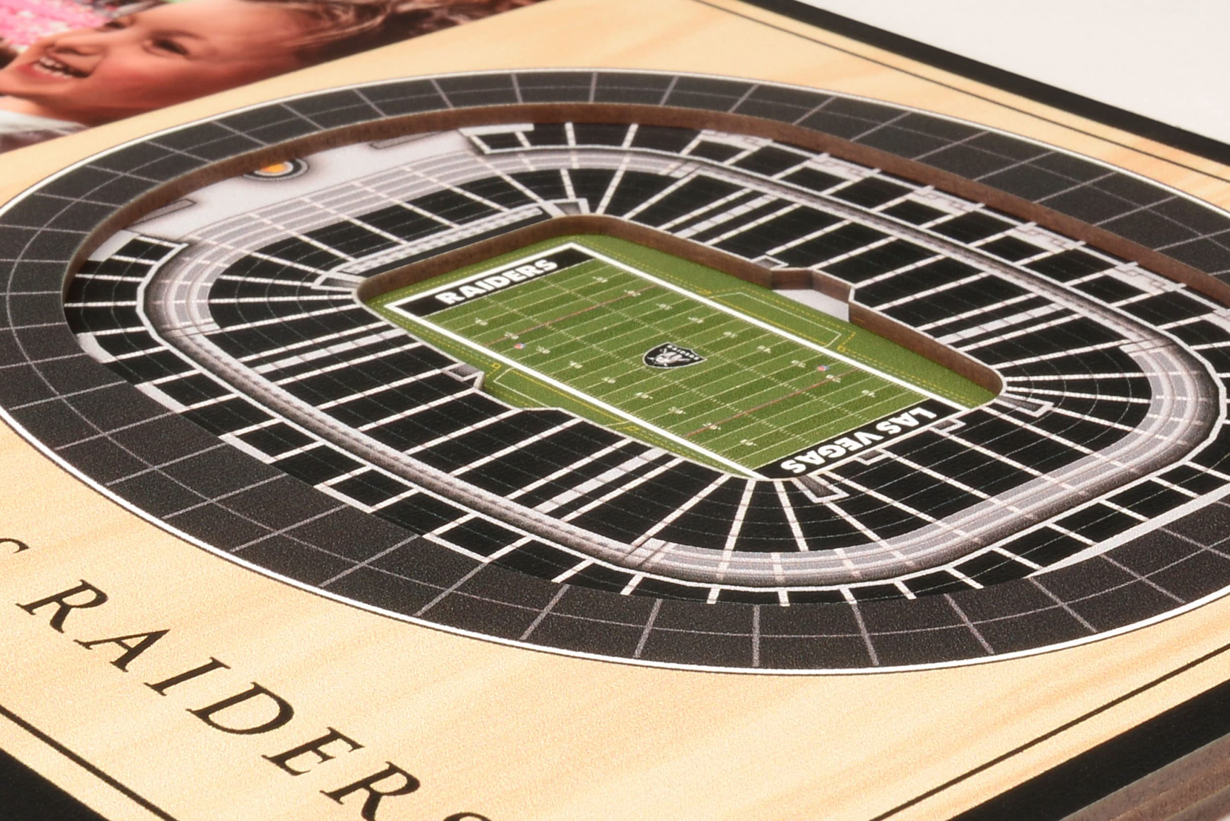 YouTheFan NFL Las Vegas Raiders 3D StadiumViews Picture Frame, 8 x 12 in - Sports Collectibles, Sports Memorabilia, Sports Fan Shop, Sports Gifts