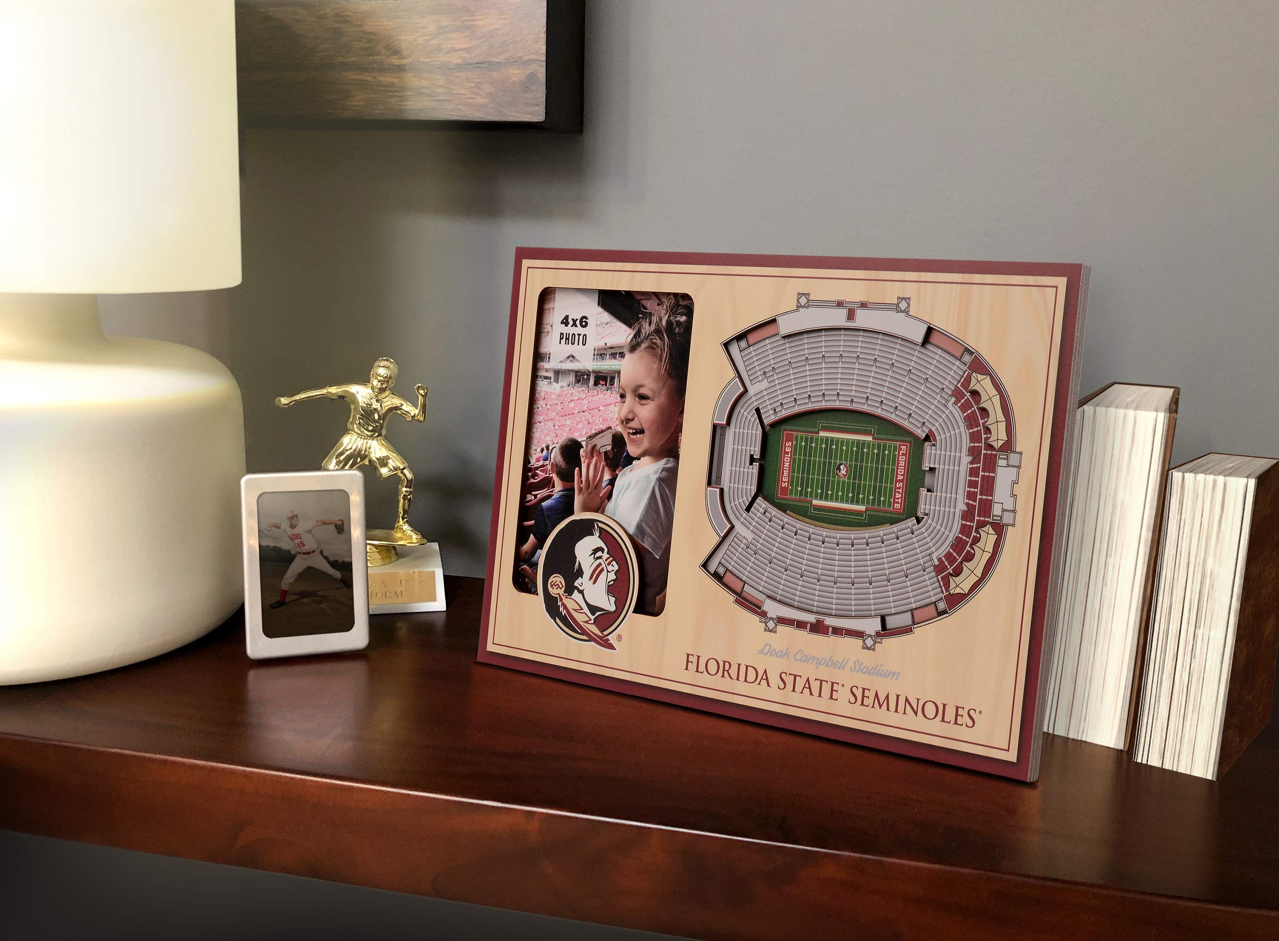 YouTheFan NCAA Florida State Seminoles 3D StadiumView Picture Frame - Doak Campbell Stadium, 12" x 8" - Sports Collectibles, Sports Memorabilia, Sports Fan Shop, Sports Gifts