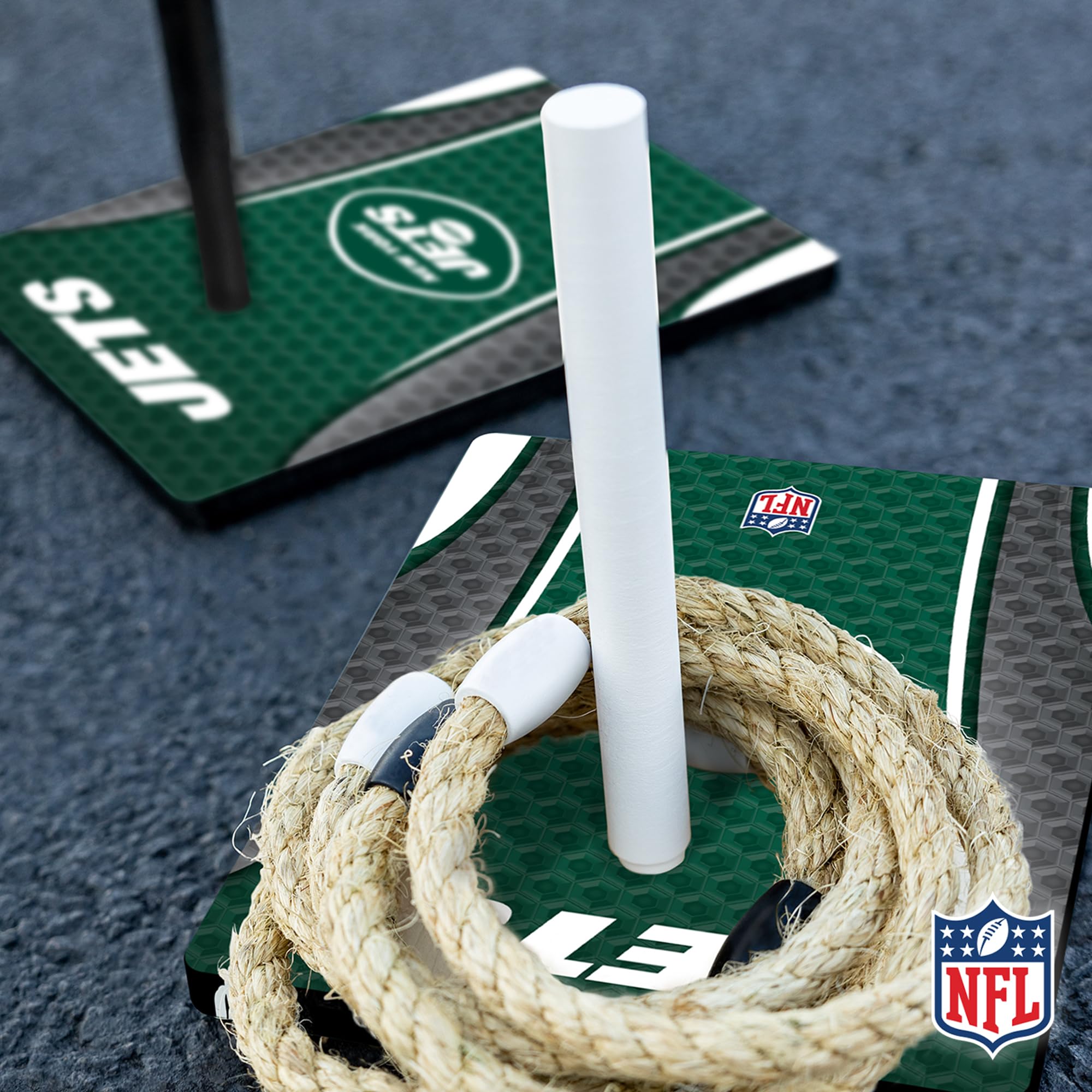 Wild Sports NFL Quoits Set with Direct Print HD Team Graphics – Tailgate Ring Toss Game – Great Gift for Any Football Fan! Ring Toss Family Outdoor Games for The Beach, BBQ, or Tailgate Party - Sports Collectibles, Sports Memorabilia, Sports Fan Shop, Sports Gifts