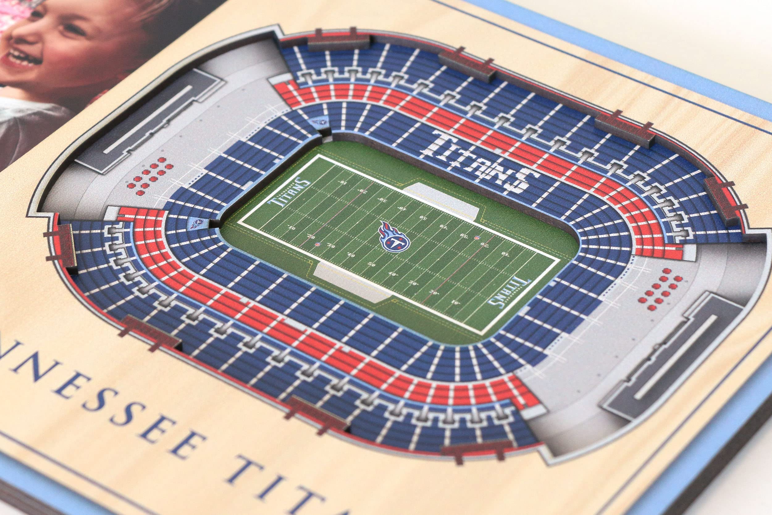 YouTheFan NFL Tennessee Titans 3D StadiumViews Picture Frame, 8 x 12 in - Sports Collectibles, Sports Memorabilia, Sports Fan Shop, Sports Gifts