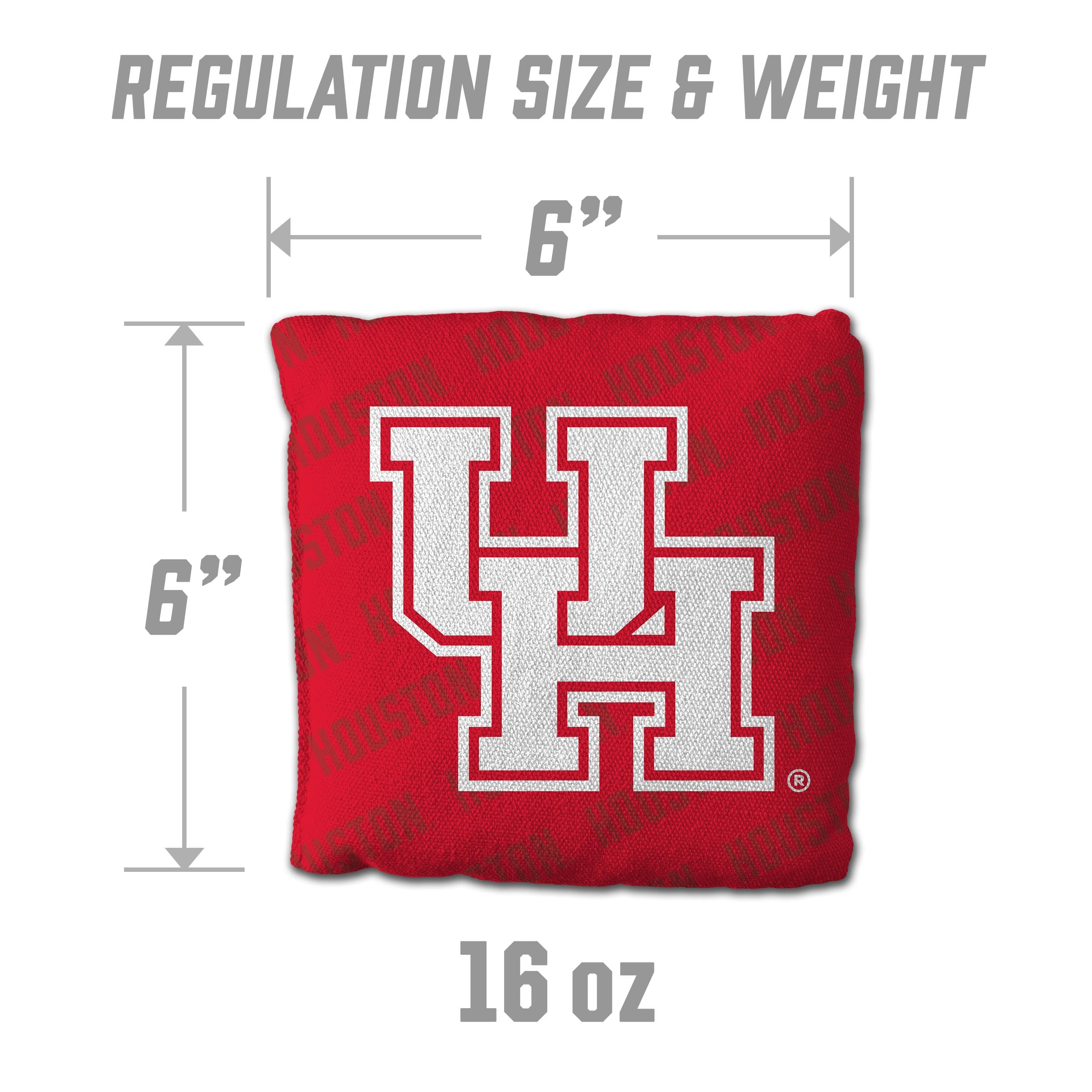 YouTheFan NCAA Houston Cougars Cornhole Bags - 4PK - Red - Sports Collectibles, Sports Memorabilia, Sports Fan Shop, Sports Gifts
