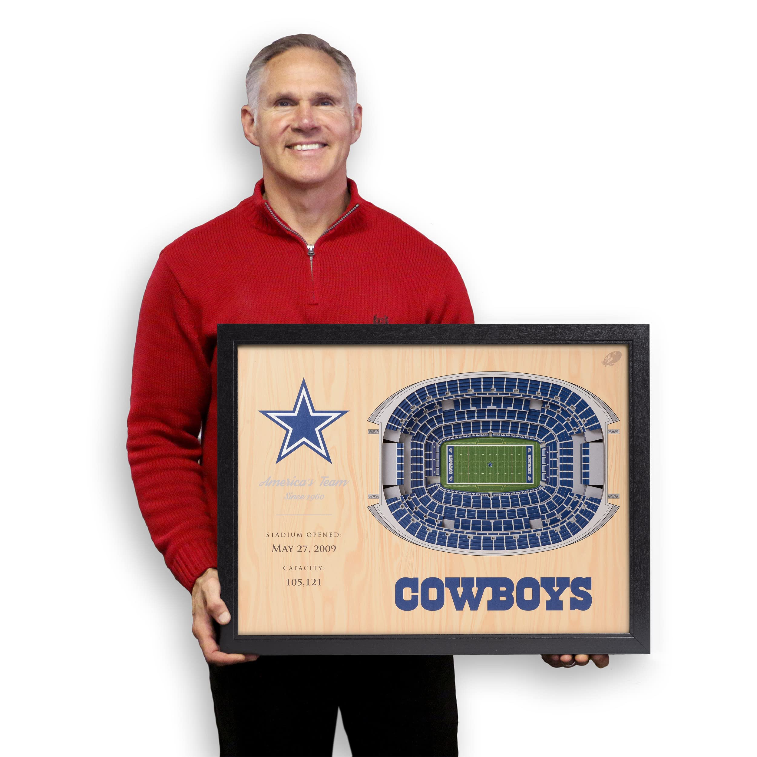 NFL Dallas Cowboys 25-Layer Stadiumviews 3D Wall Art - Sports Collectibles, Sports Memorabilia, Sports Fan Shop, Sports Gifts
