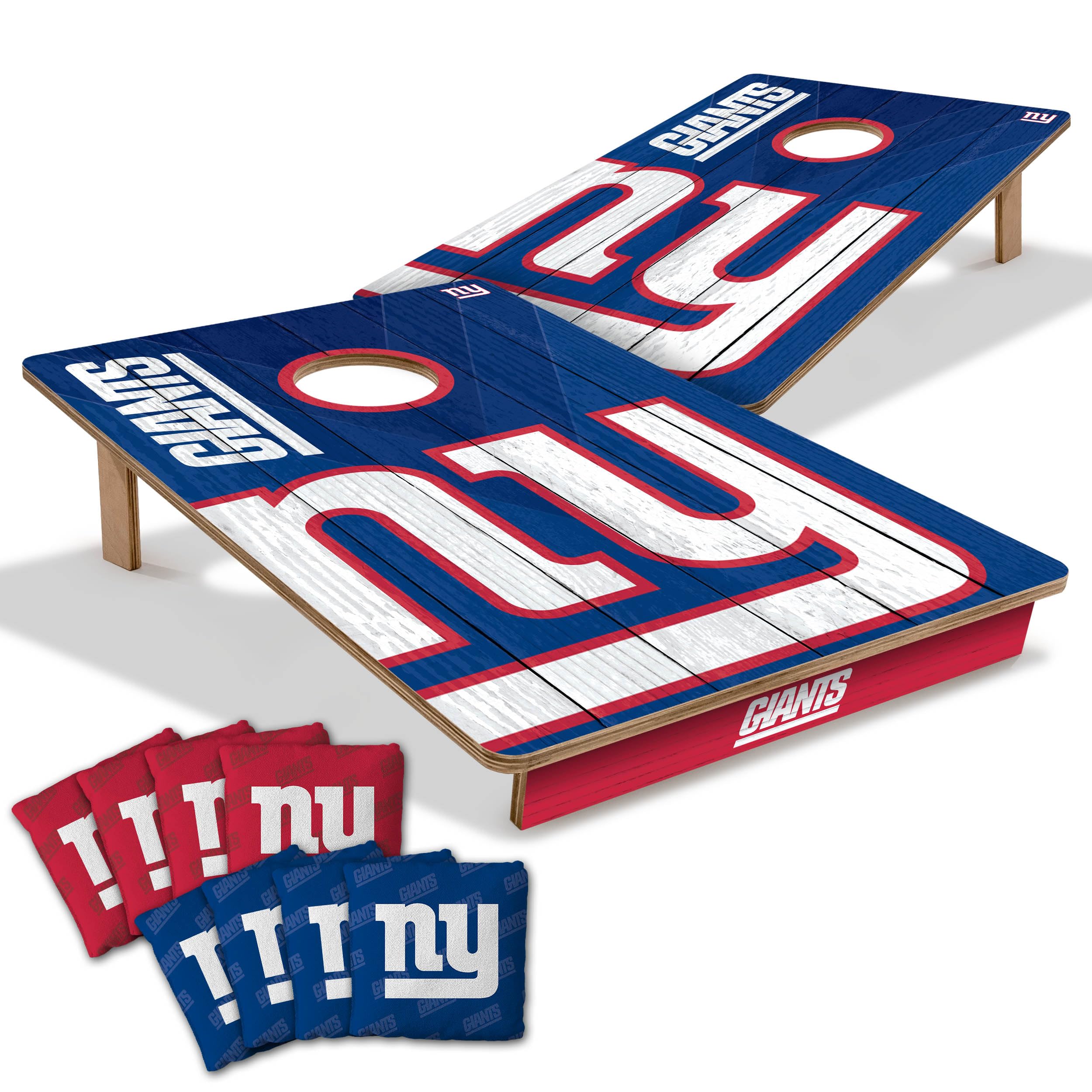 YouTheFan NFL New York Giants 2’ x 3’ Wood Cornhole Game with Logo Bags - Sports Collectibles, Sports Memorabilia, Sports Fan Shop, Sports Gifts