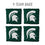 YouTheFan NCAA Michigan State Spartans Cornhole Bags - 4PK - Green - Sports Collectibles, Sports Memorabilia, Sports Fan Shop, Sports Gifts