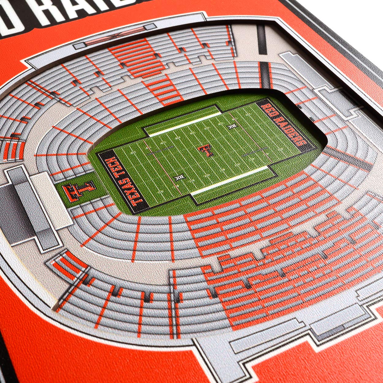 YouTheFan NCAA Texas Tech Red Raiders 3D Stadium 8x32 Banner - Jones AT&T Stadium - Sports Collectibles, Sports Memorabilia, Sports Fan Shop, Sports Gifts